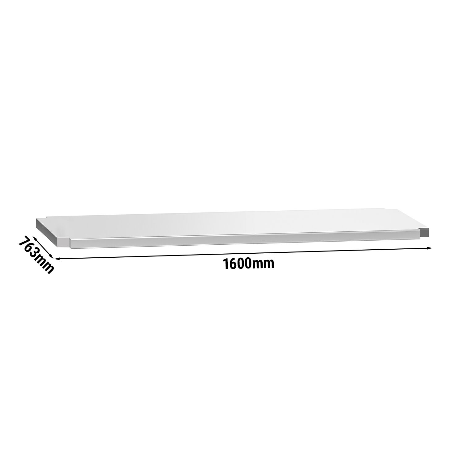 Étagère intermédiaire - 1600 x 763 mm - compatible avec tables de travail ATK168 & ATK168A