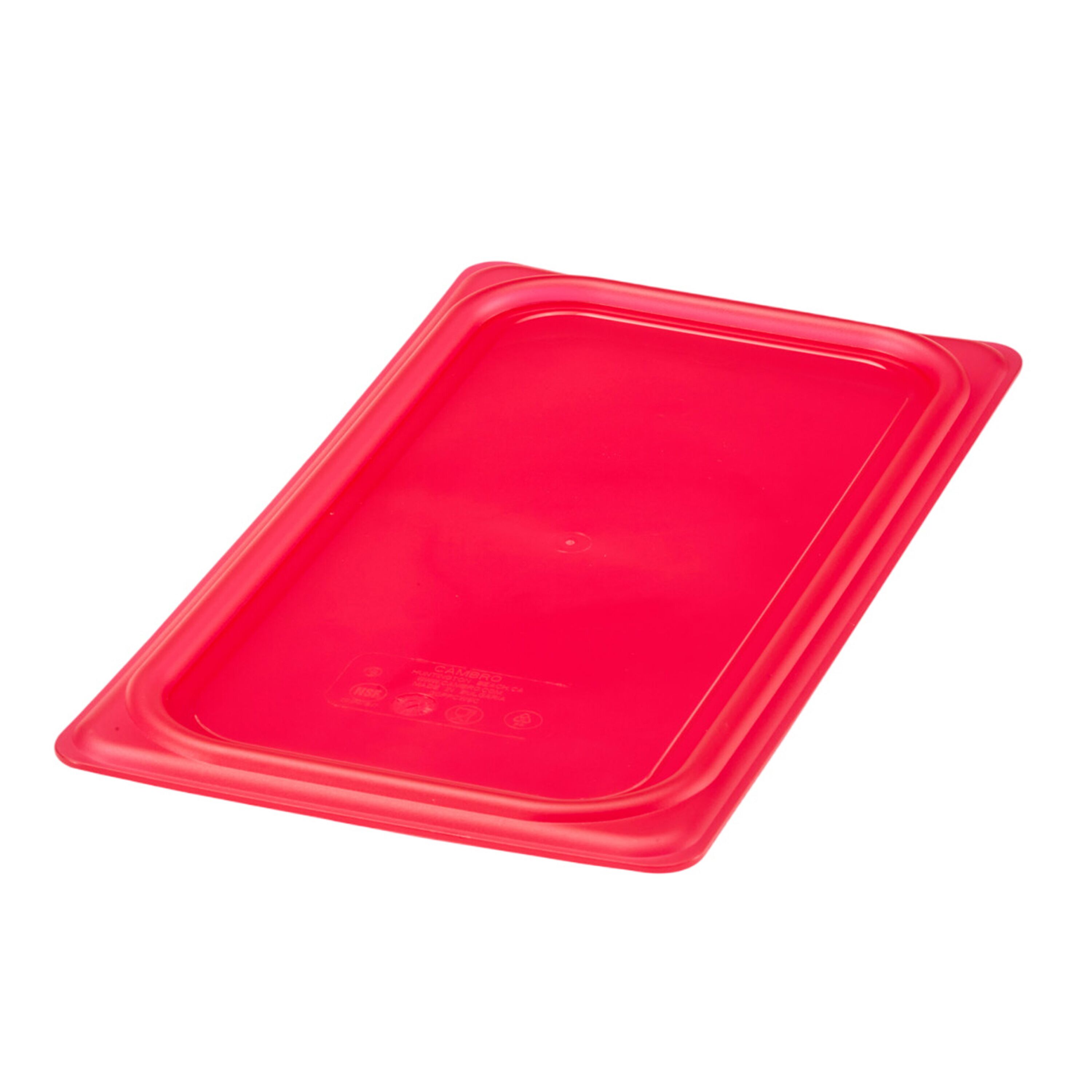 (6 Stück) CAMBRO | SafeTrak - Polypropylen-Deckel GN 1/3 - Rot