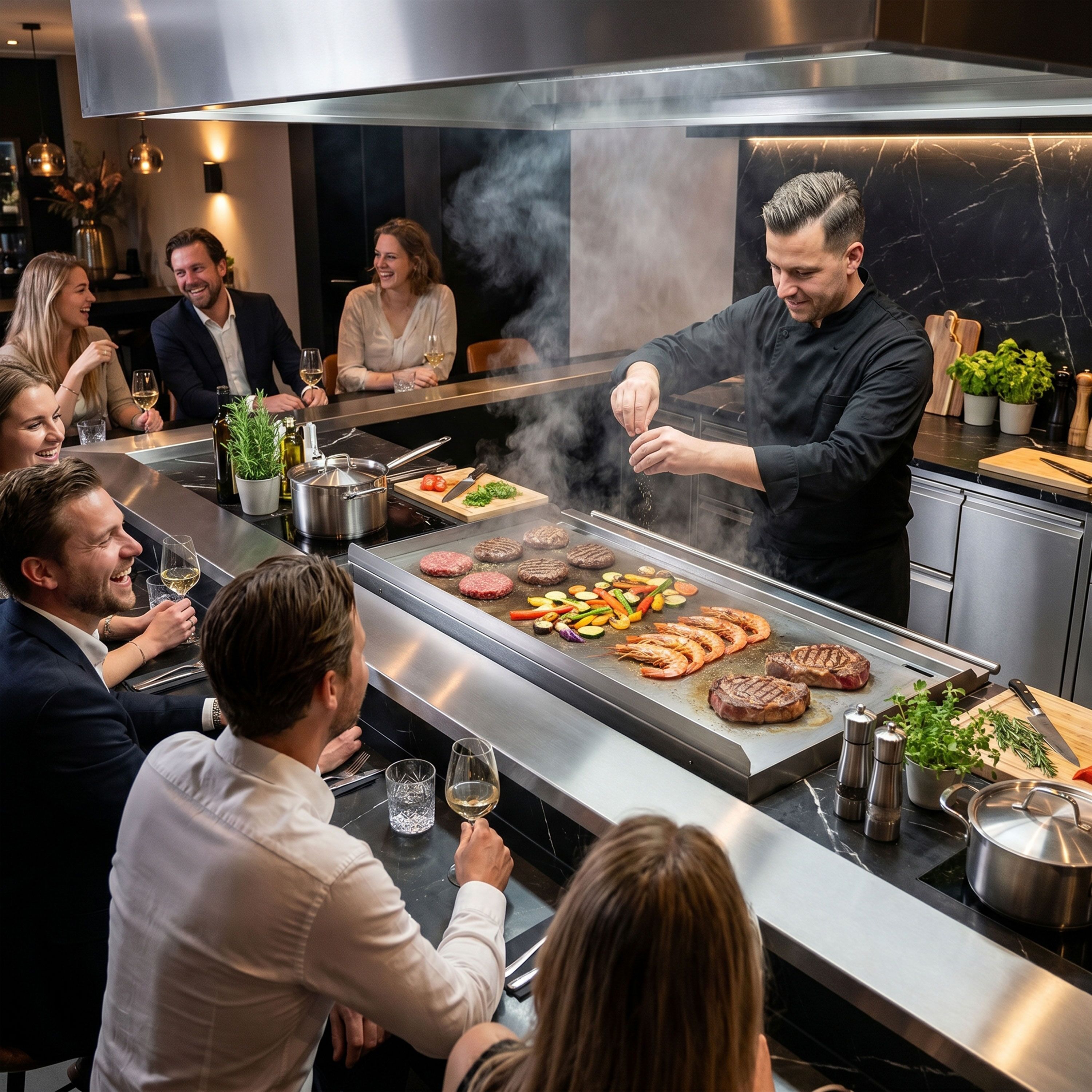 Elektrische teppanyaki-bakplaat - 13,5 kW
