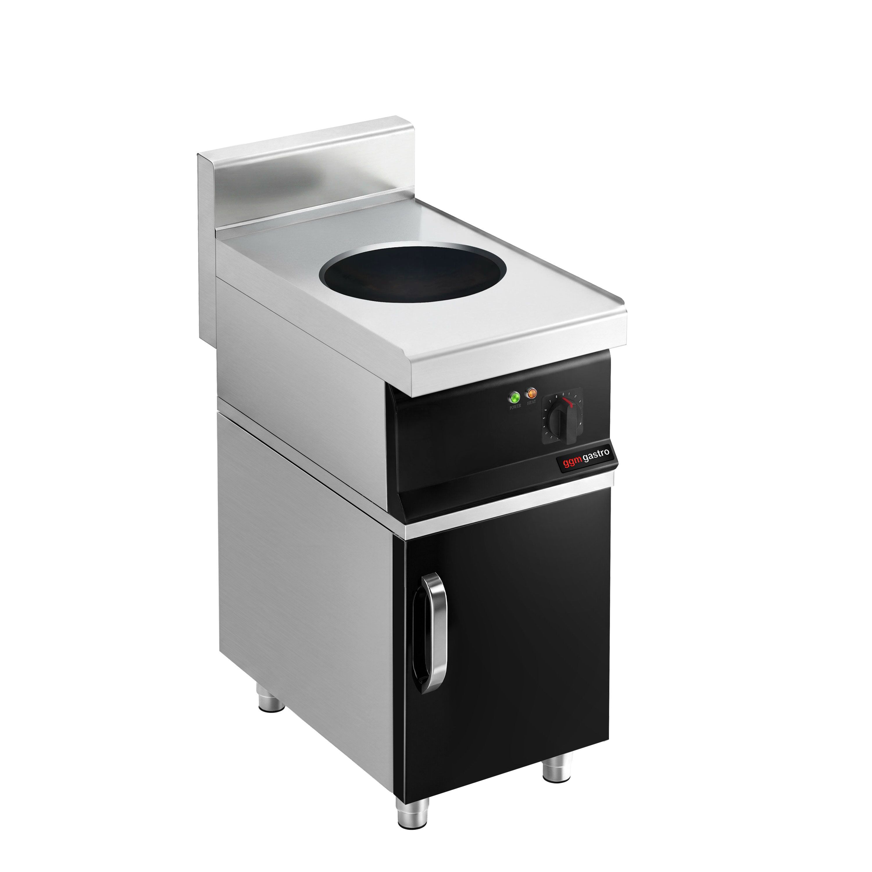 Wok à induction - 3,5 kW - incl. soubassement avec 1 porte