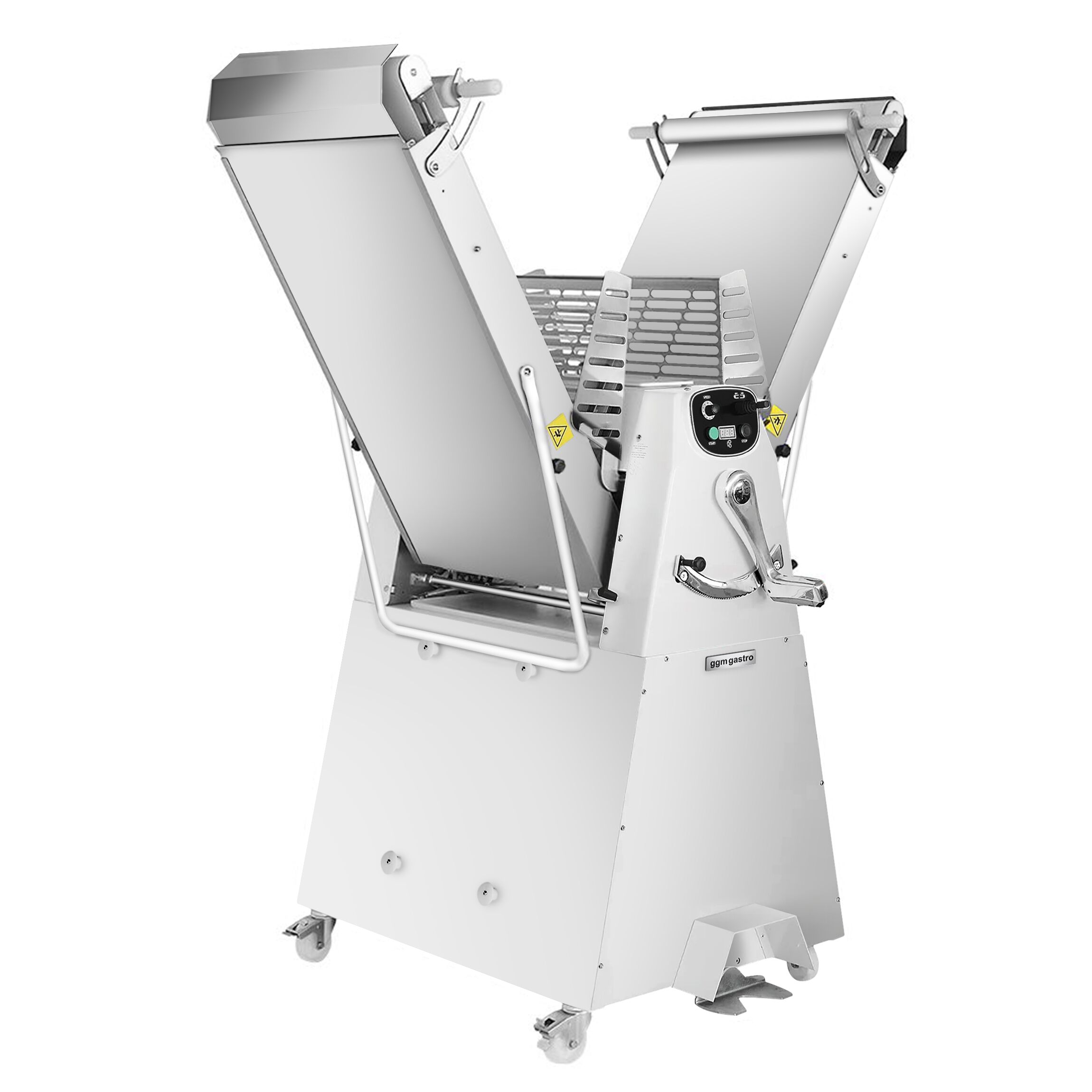 Commercial Pizza Dough Roller - for 500mm dough - 500W | Commercial Dough Sheeter - Floor-standing - 500W - 2000mm conveyor belt