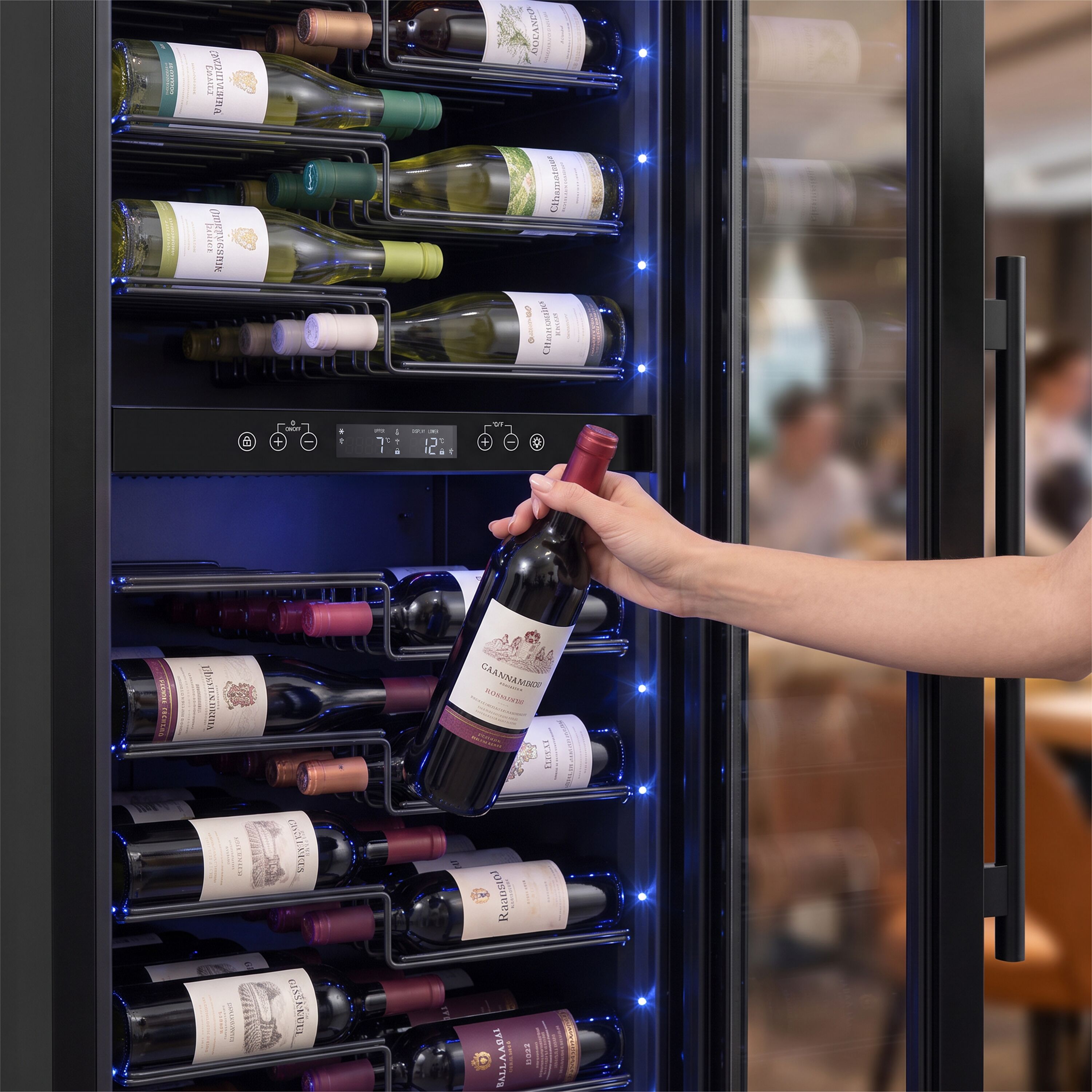 Wine fridge – 2 temperature zones – 393 litres – max. 116 bottles