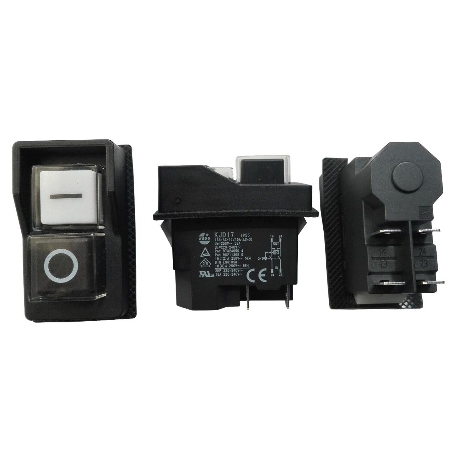 Comutator I/O negru/alb