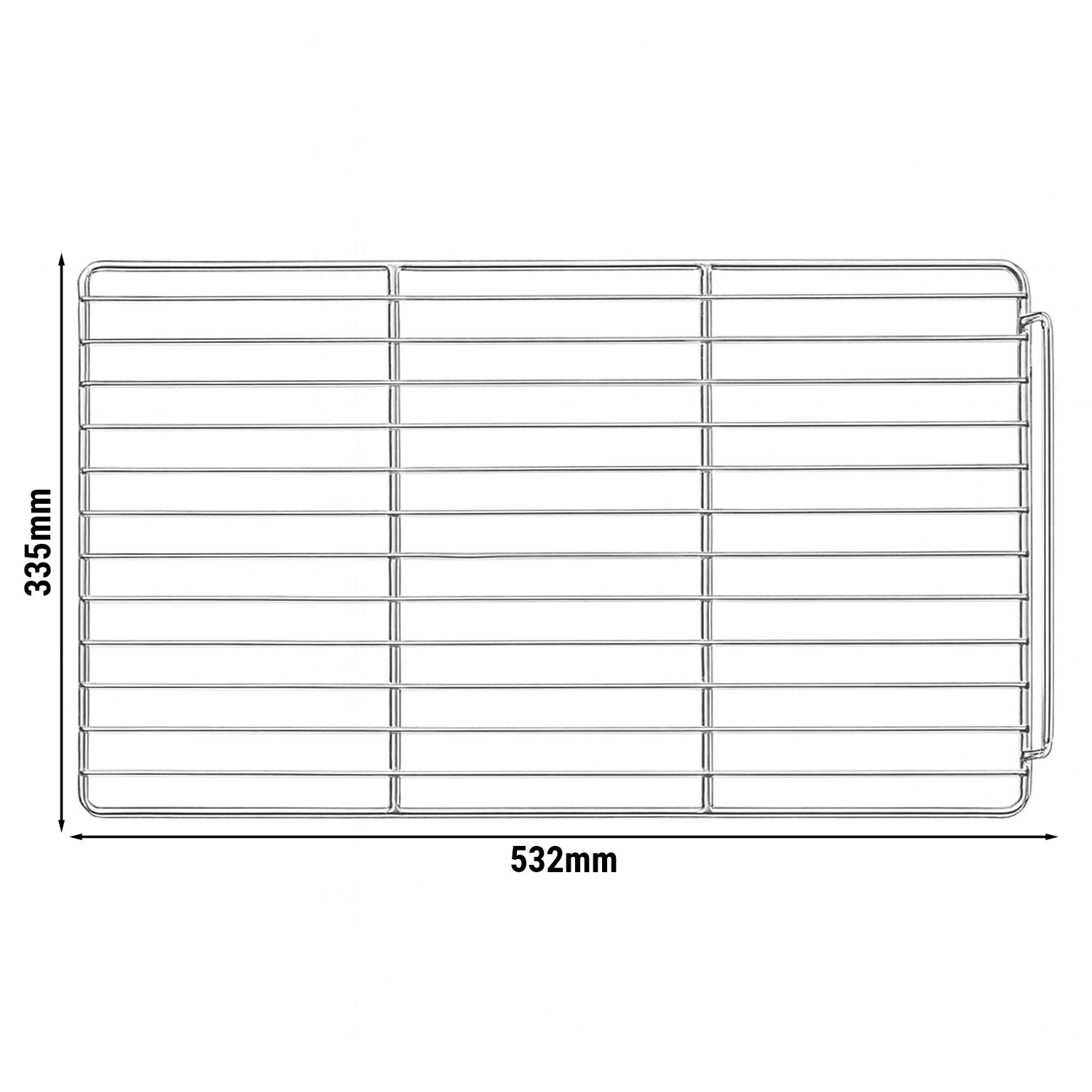 (2 pcs) Wire shelf - Plastic-coated - 335x532mm - Thickness: 12mm - GN 1/1 - for Refrigerated Worktable KTS, SAG, GTS, POS7 & ZBS7