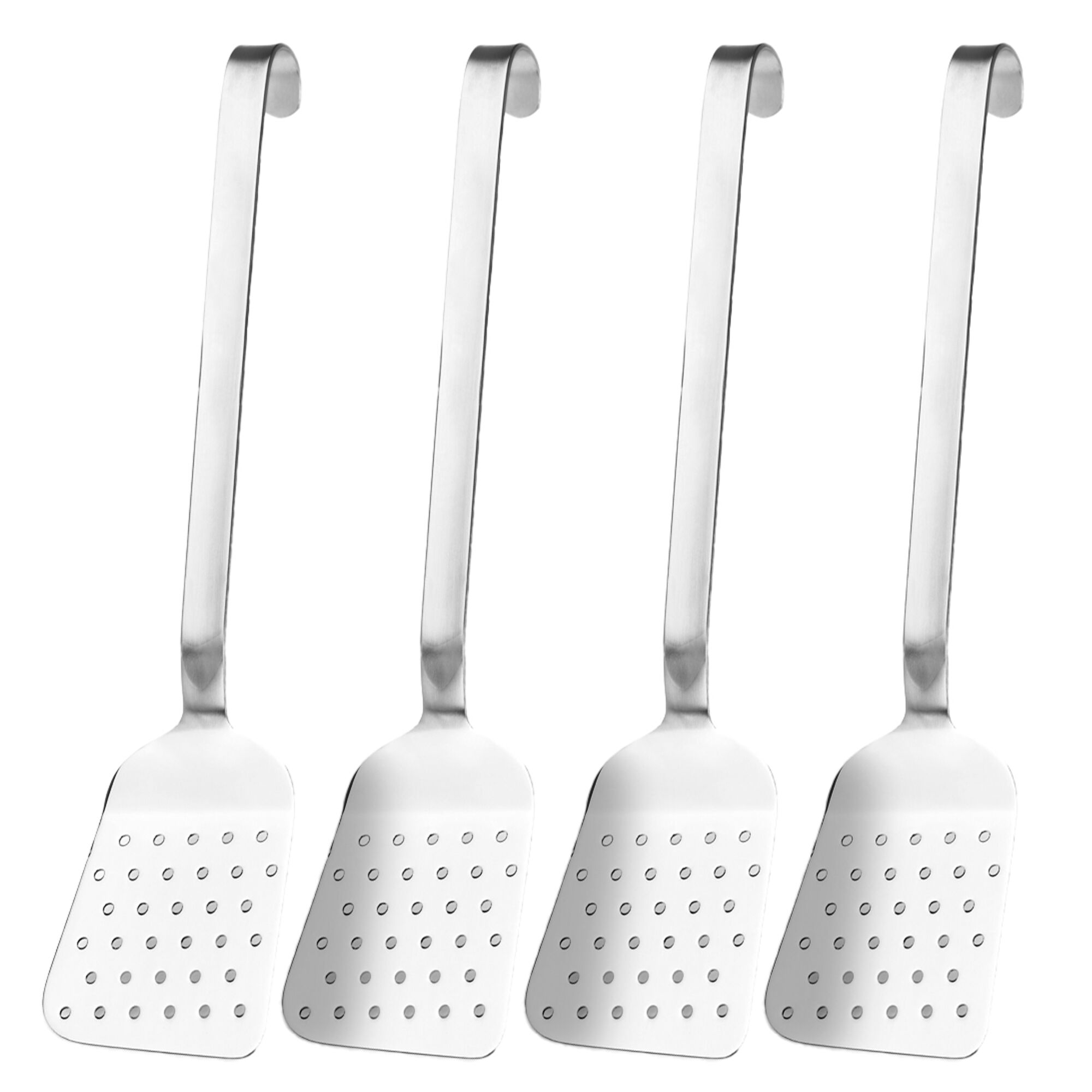 (4 pièces) Spatule perforée pour poêle / cuisson - Longueur : 270 mm