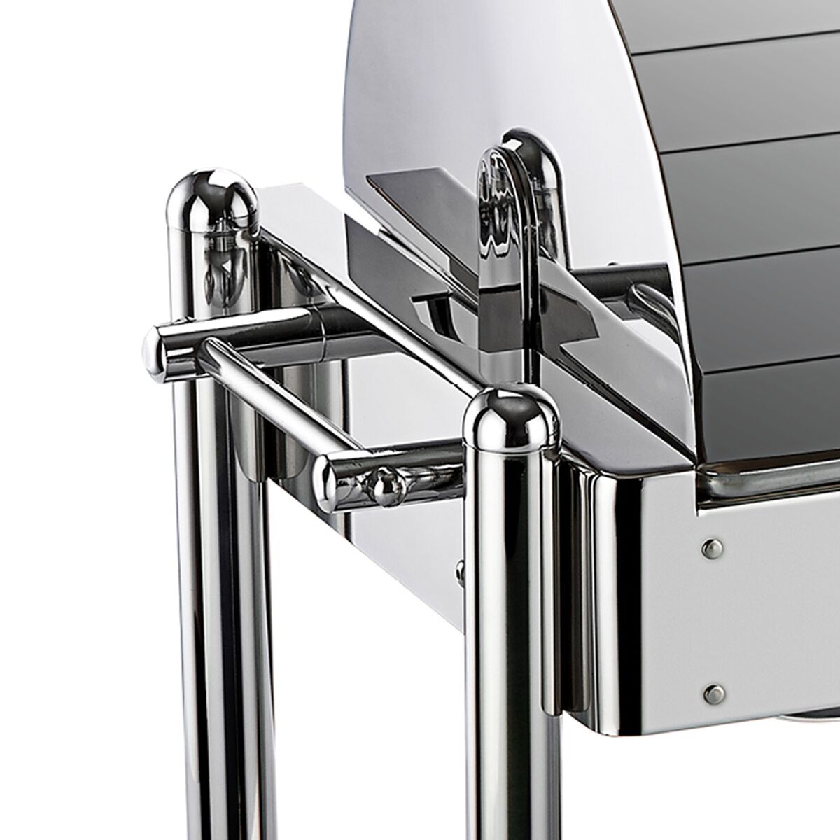 Chafing dish électrique - GN 1/1 - avec couvercle roll top - Finition chromée
