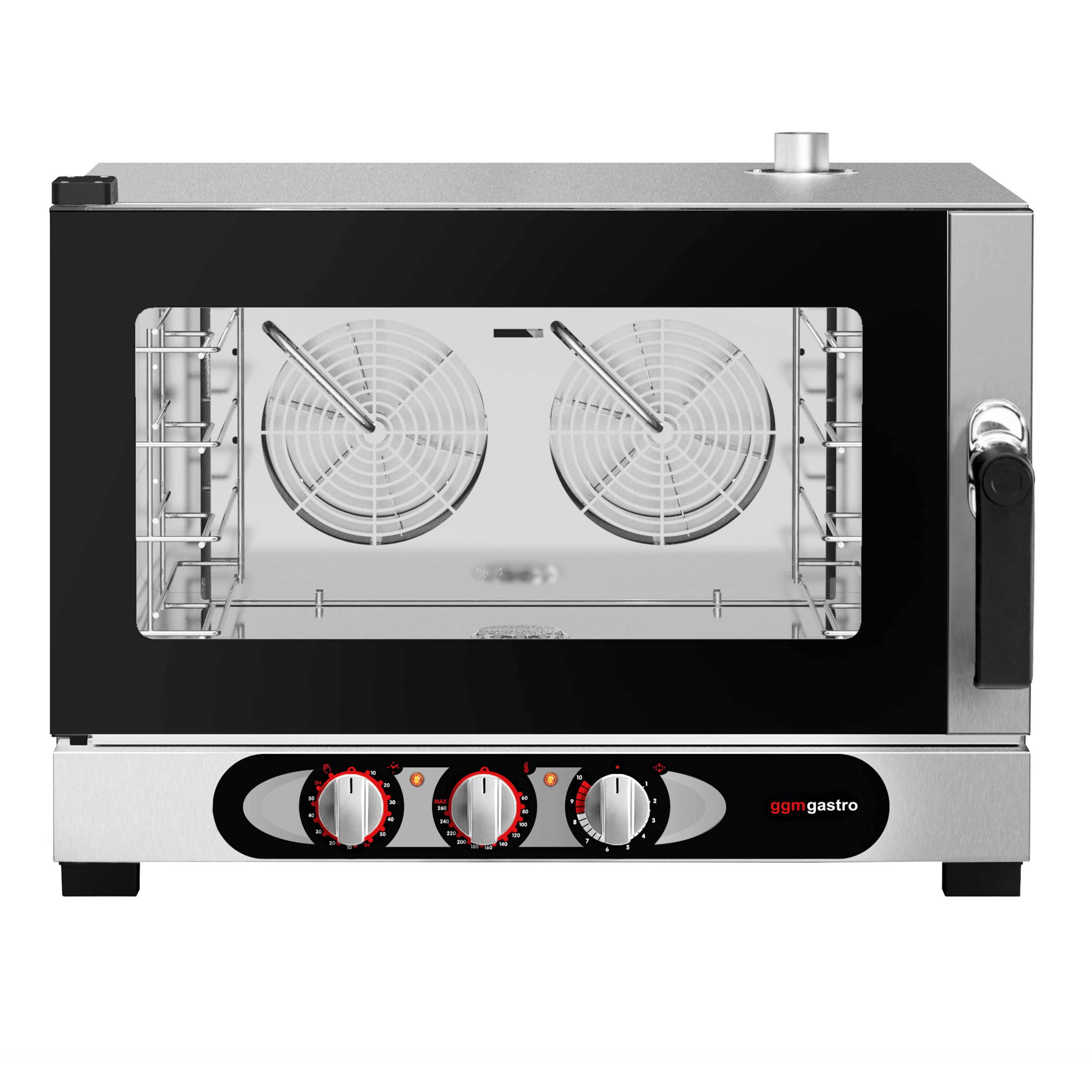 Commercial Combi Steamer - Manual - 4× GN 1/1 or 4× EN 600×400 - Left Hinge