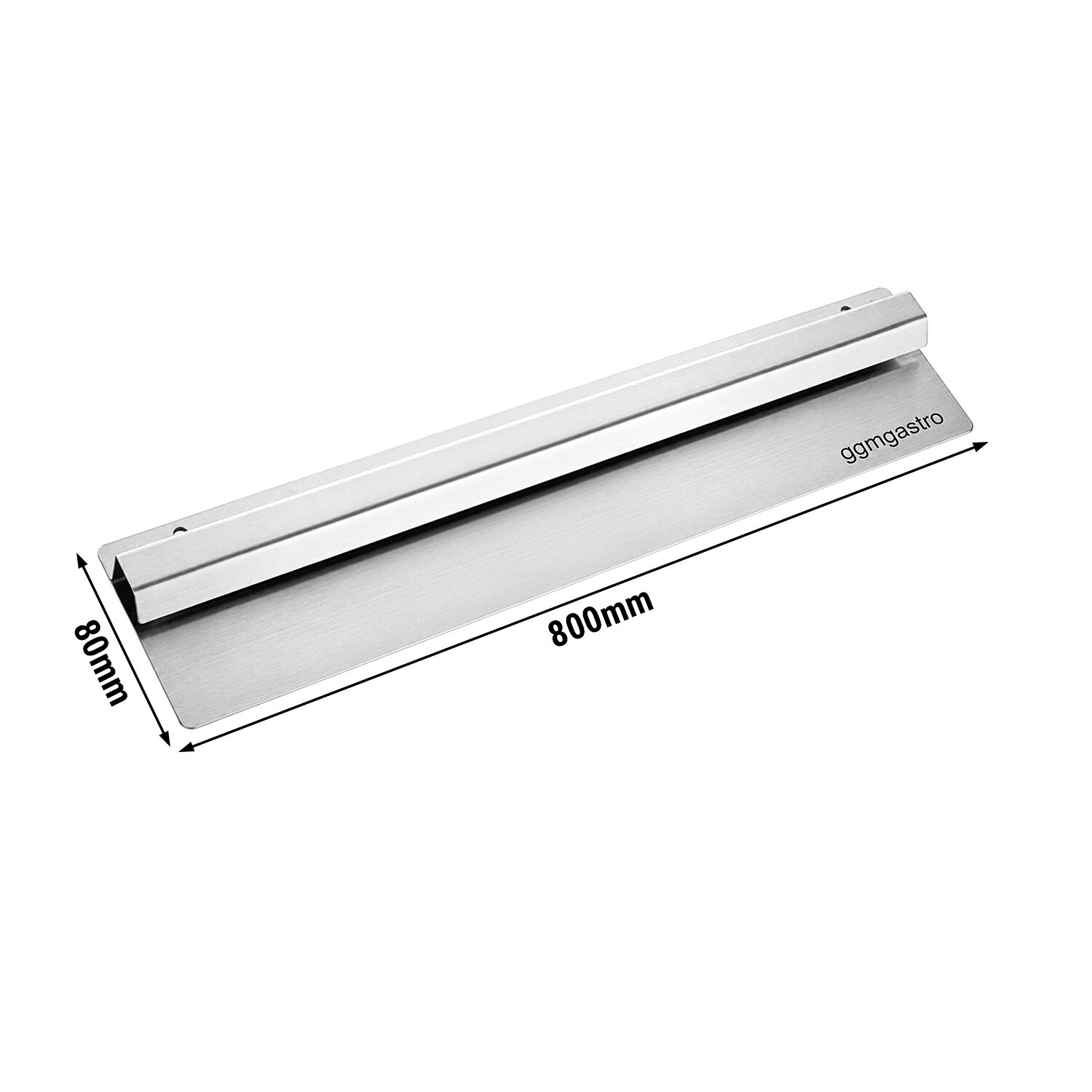 Bonschiene – rostfritt stål – 800 mm