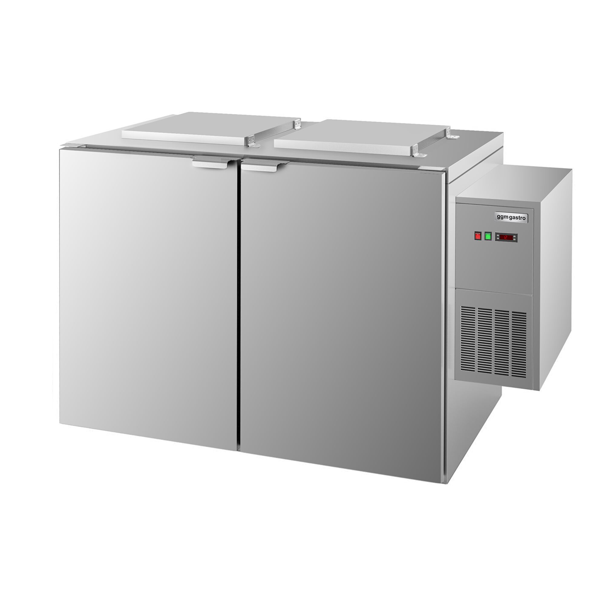 Refroidisseur de déchets humides – 2 × 120 ou 2 × 240 litres – Groupe à droite