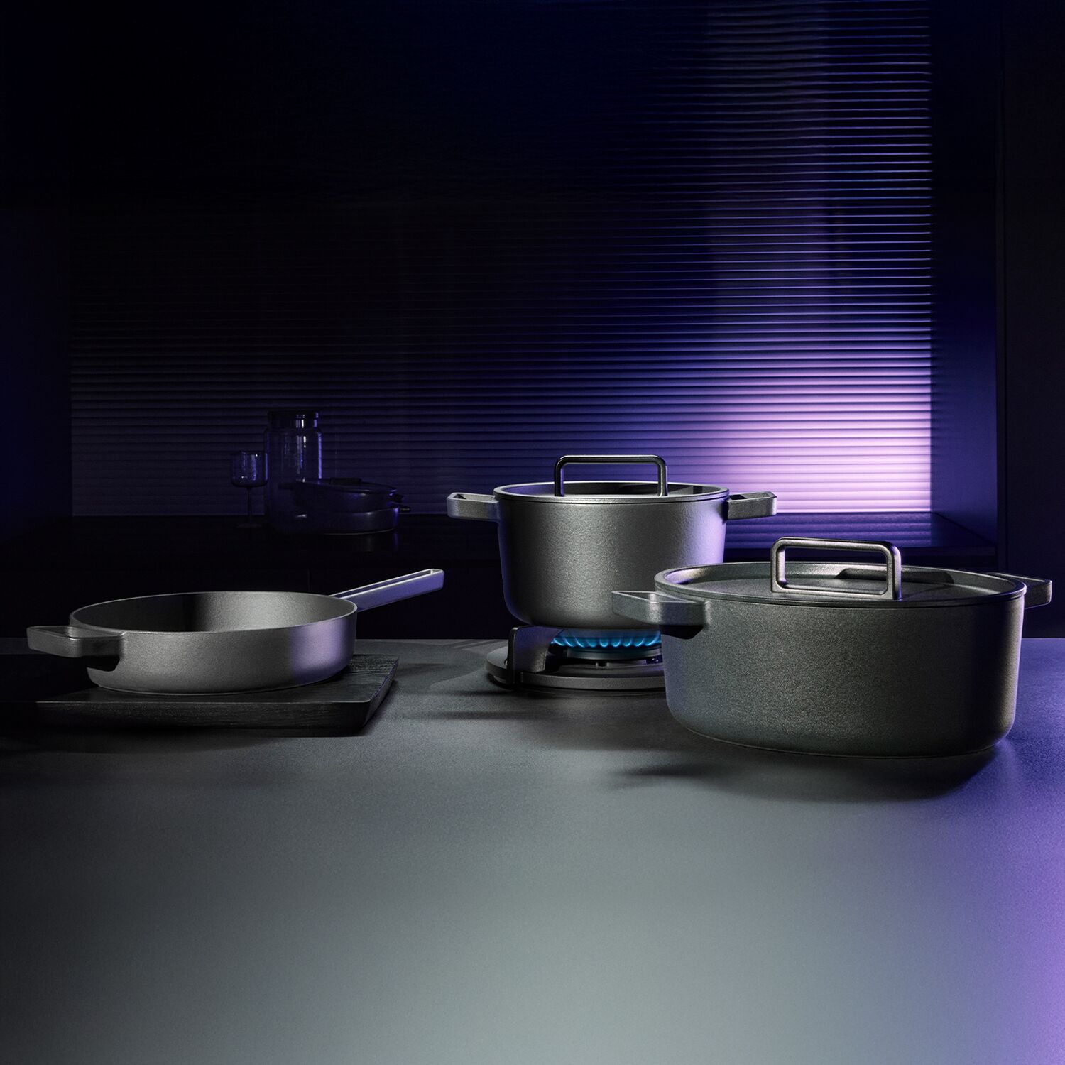 WMF | FLAVOUR – Poêle – Ø 280 mm – Fonte – 3,4 litres – Noir