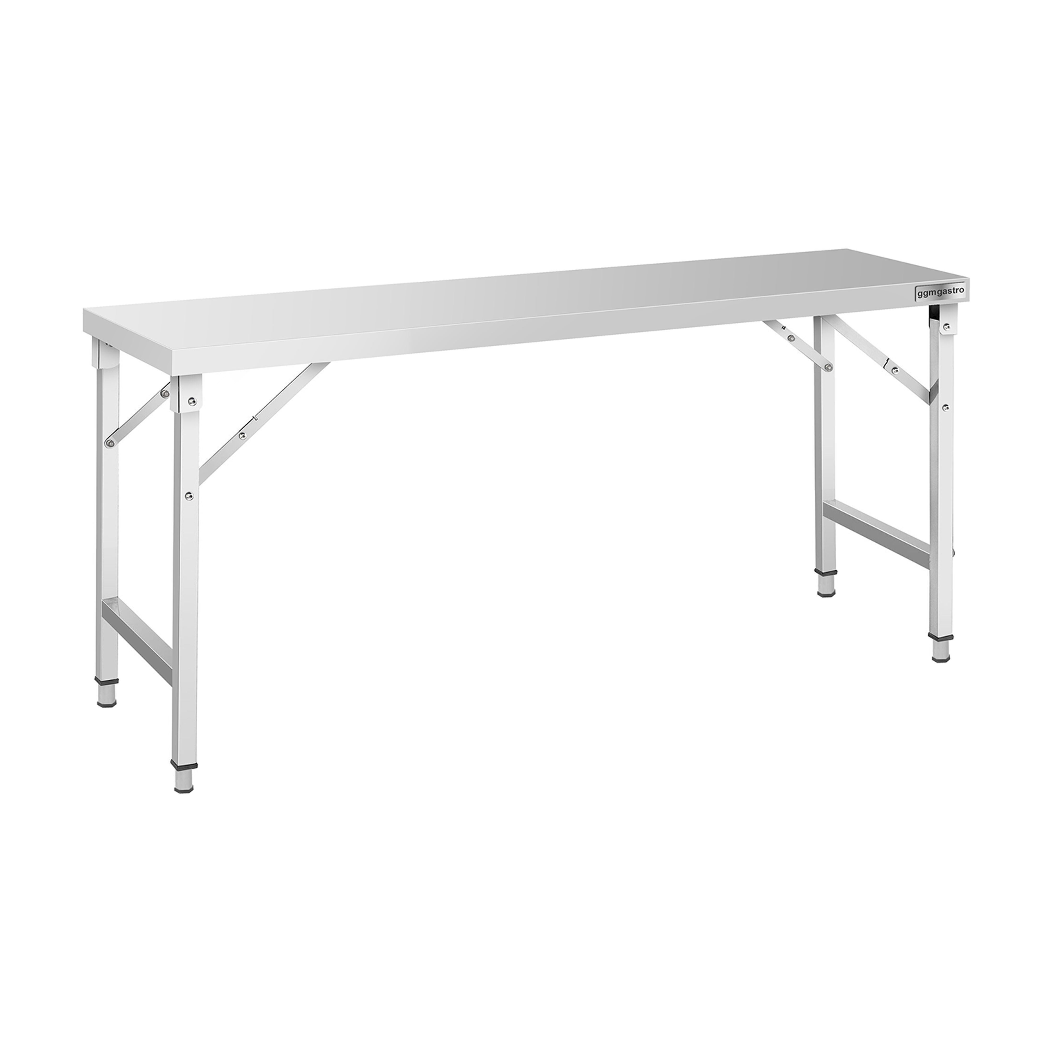 Table de travail en inox – pliable – 1800 × 600 mm