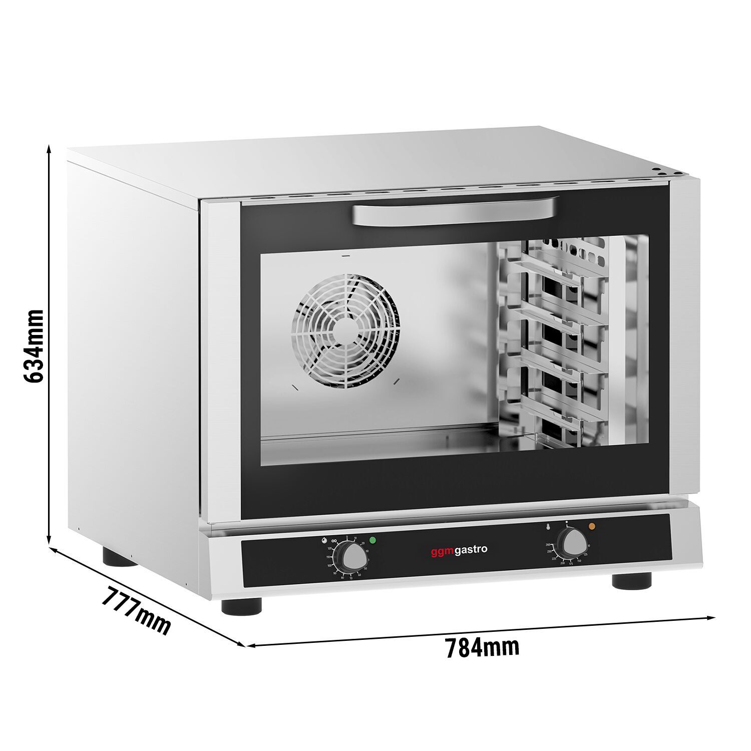 Four à convection COMPACT – manuel – pour 4x EN 600x400 ou GN 1/1