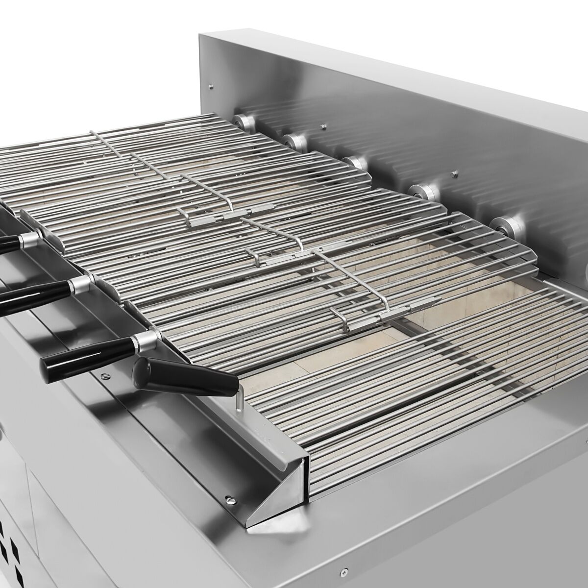 Charcoal Chicken Rotisserie - 1400mm - with 6 skewers