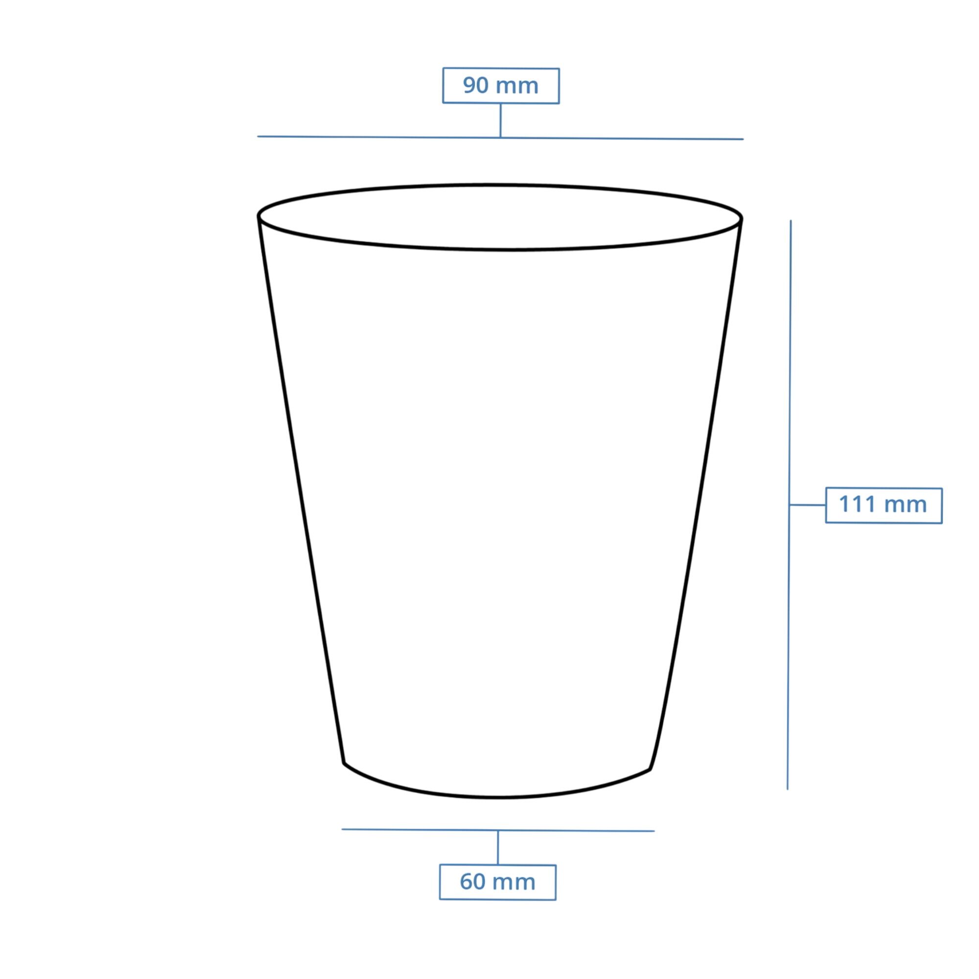(1000 pcs) Couvercle réutilisable - Transparent - compatible avec 300ml Bol à soupe Ø90mm
