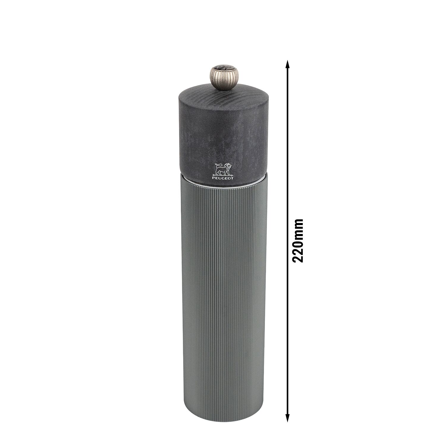 (6 pièces) PEUGEOT | LINE - Moulin à poivre - Bois/Carbone - Graphite - Hauteur : 220 mm