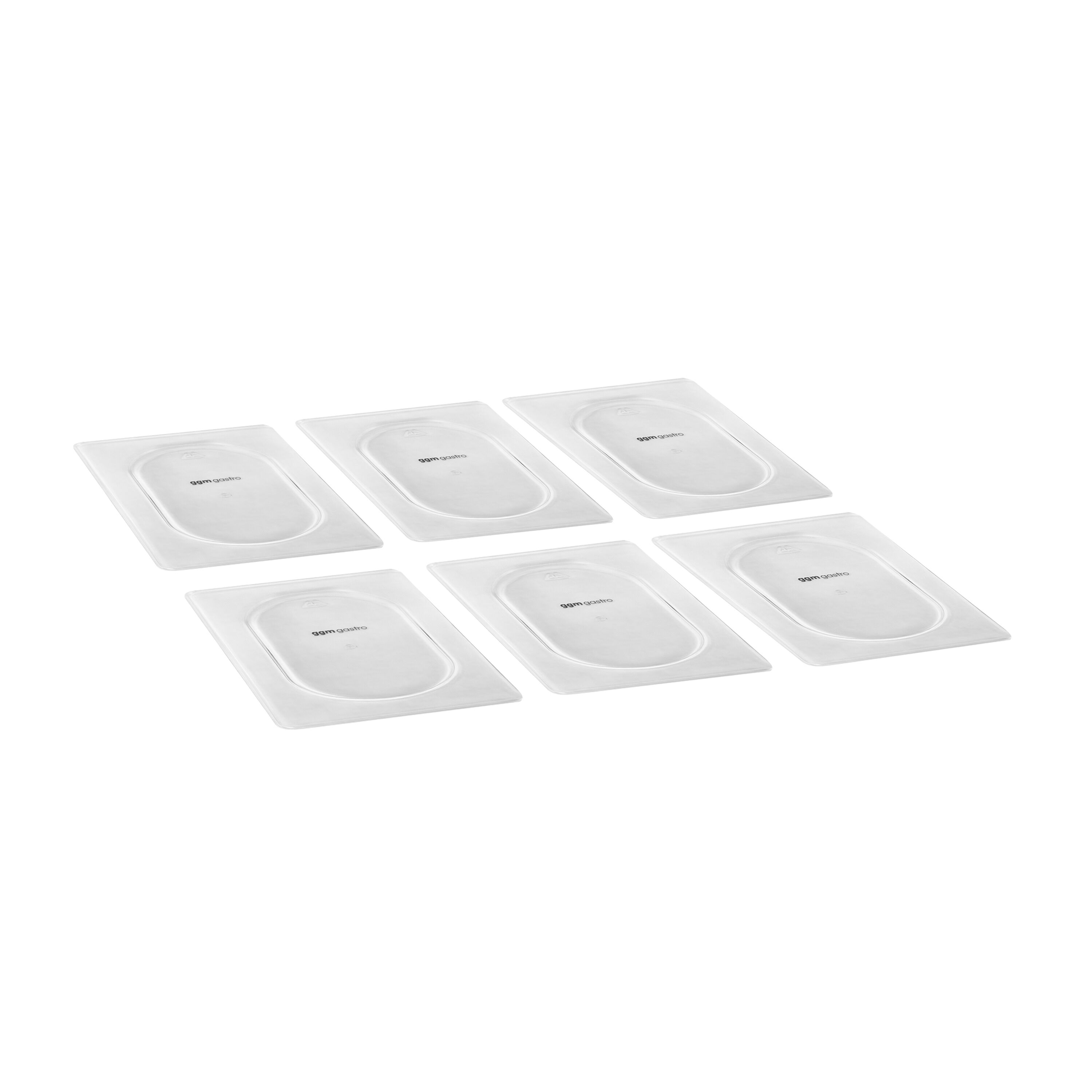 (6 pièces) Couvercle en Polycarbonate - GN 1/9 - Transparent - 176x108x9mm