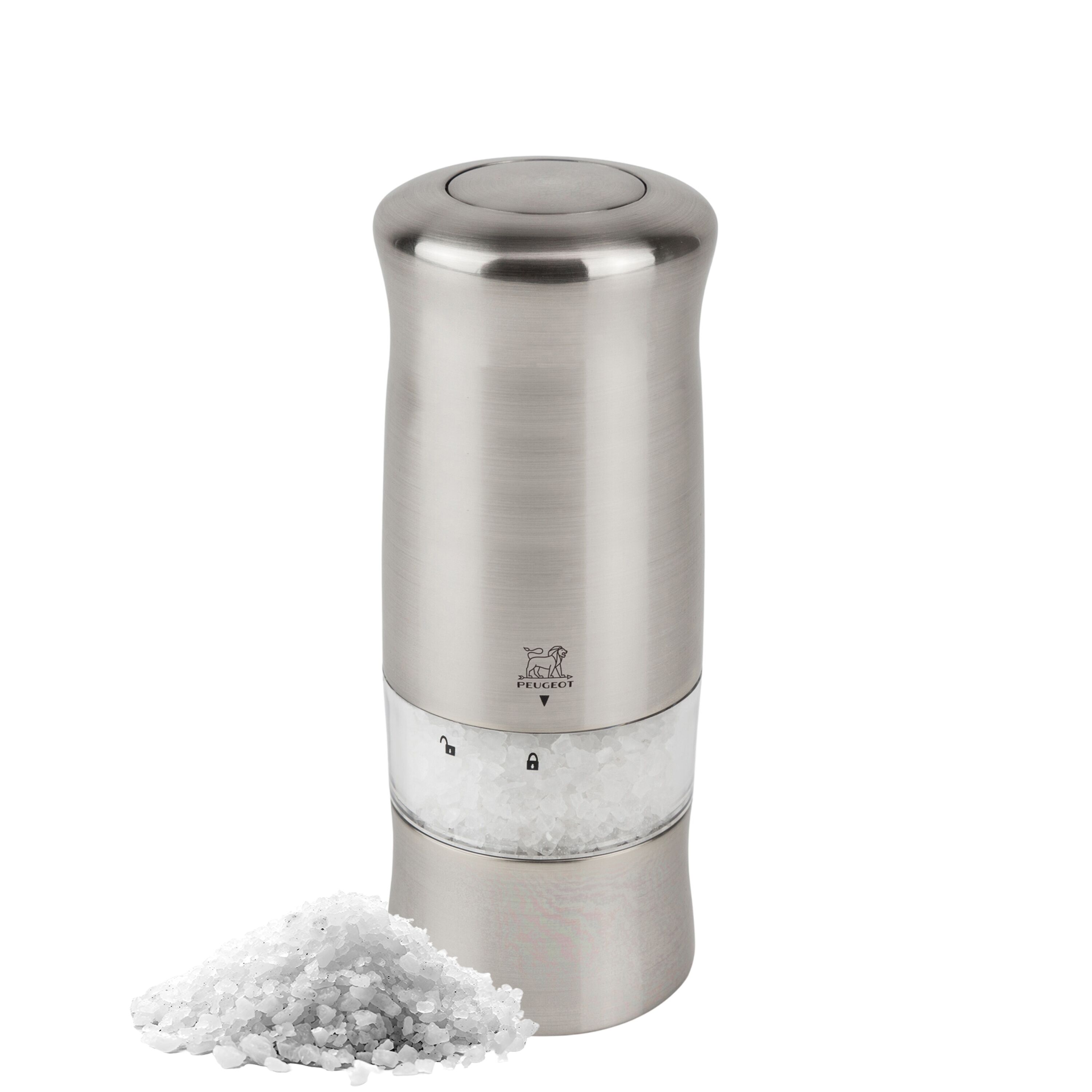 (6 pièces) PEUGEOT | ZELI - Moulin à sel - électrique - Plastique - Hauteur : 140 mm