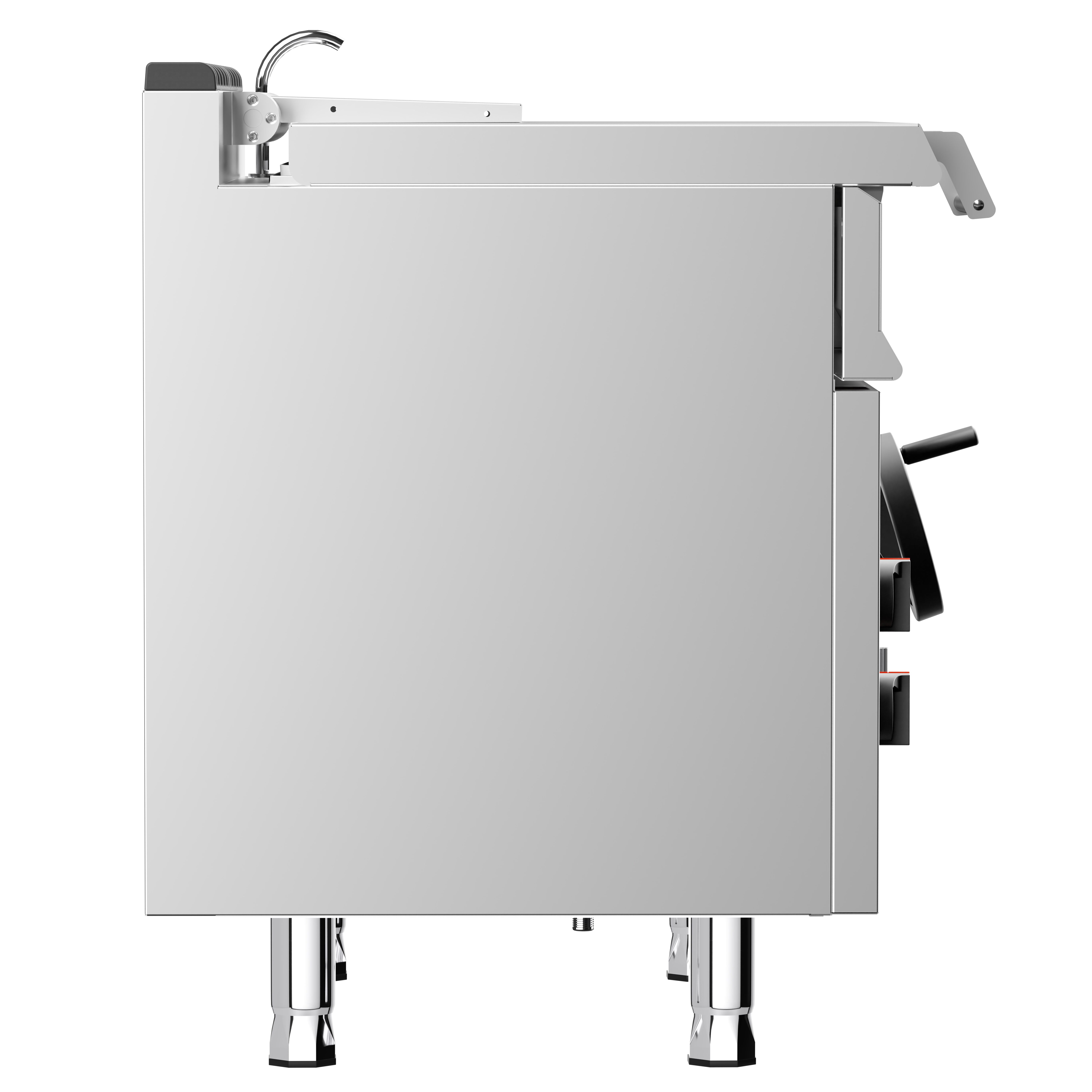 Poêle basculante électrique - 60 litres - 9 kW - avec volant manuel et raccordement d’eau