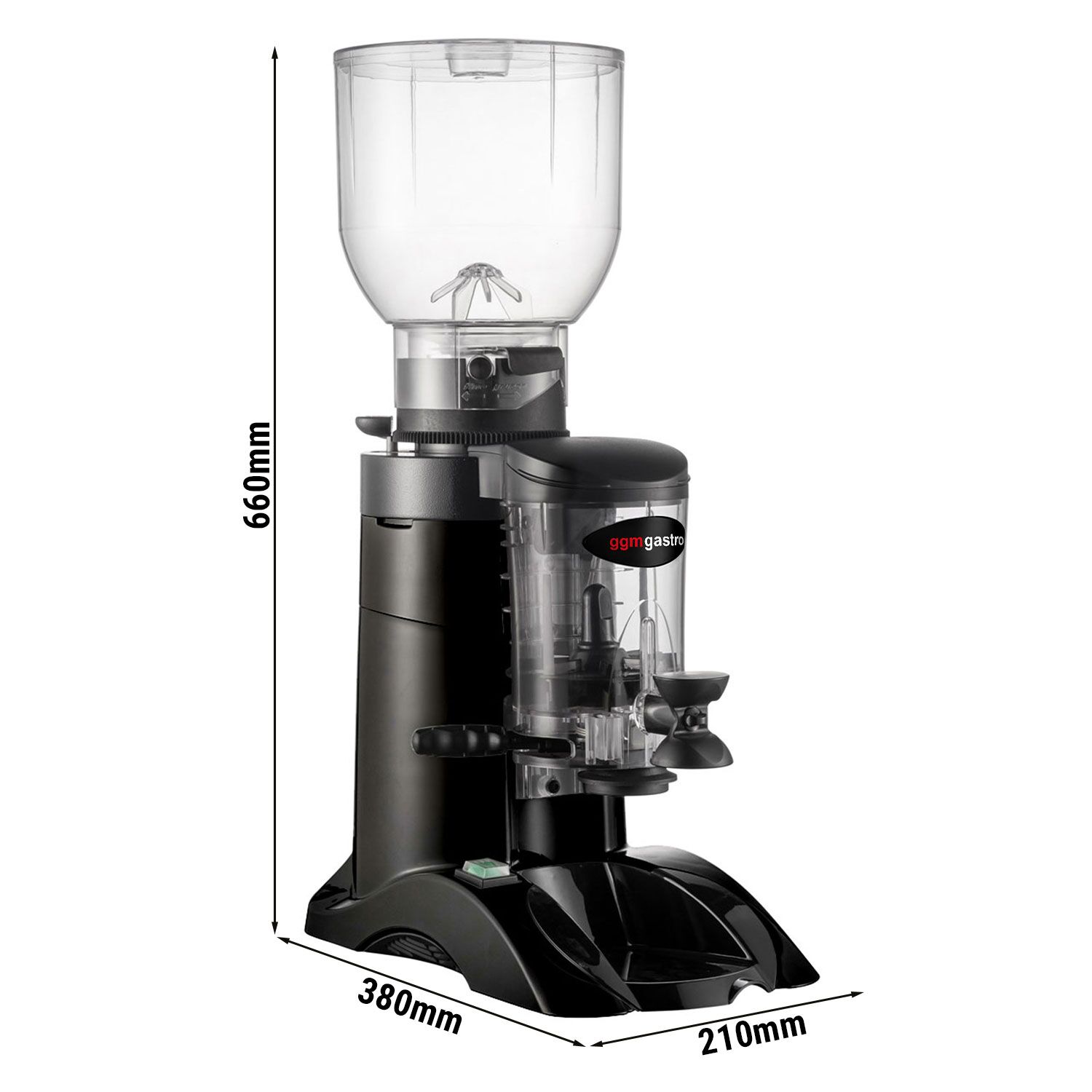 Moulin à café – 2 kg – 63 dB – Avec doseur – Noir