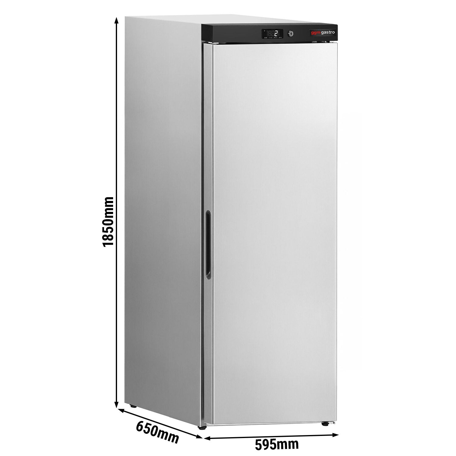Réfrigérateur de stockage en acier inoxydable PREMIUM - 400 litres - à 1 porte