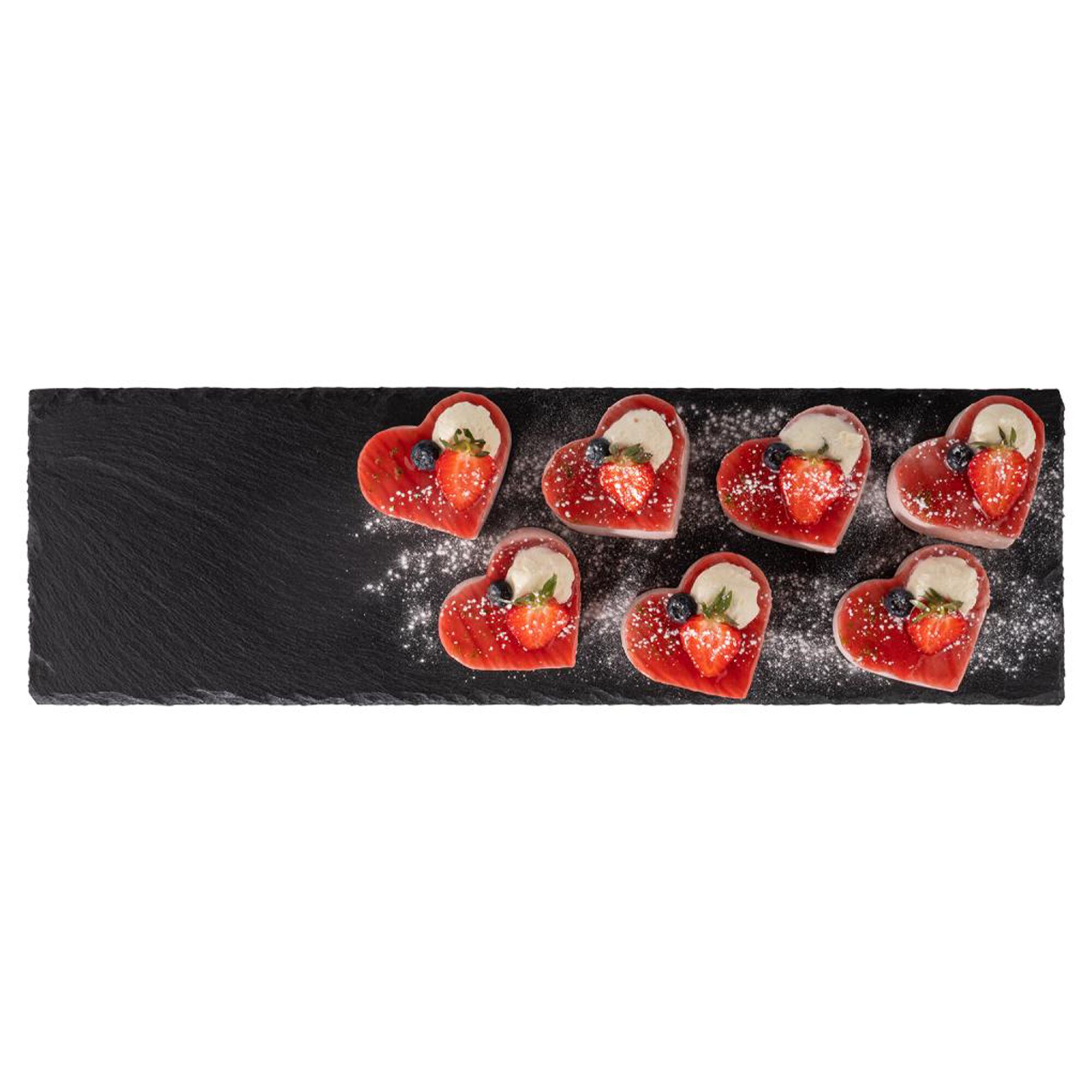 (6 pcs) Plateau en ardoise naturelle - Ardoise naturelle - GN 2/4 - 530x162mm