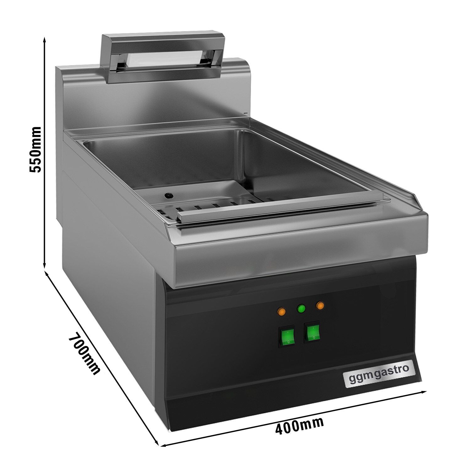 Electric Chip Scuttle - 1.17kW - 1x GN 1/1 - Countertop