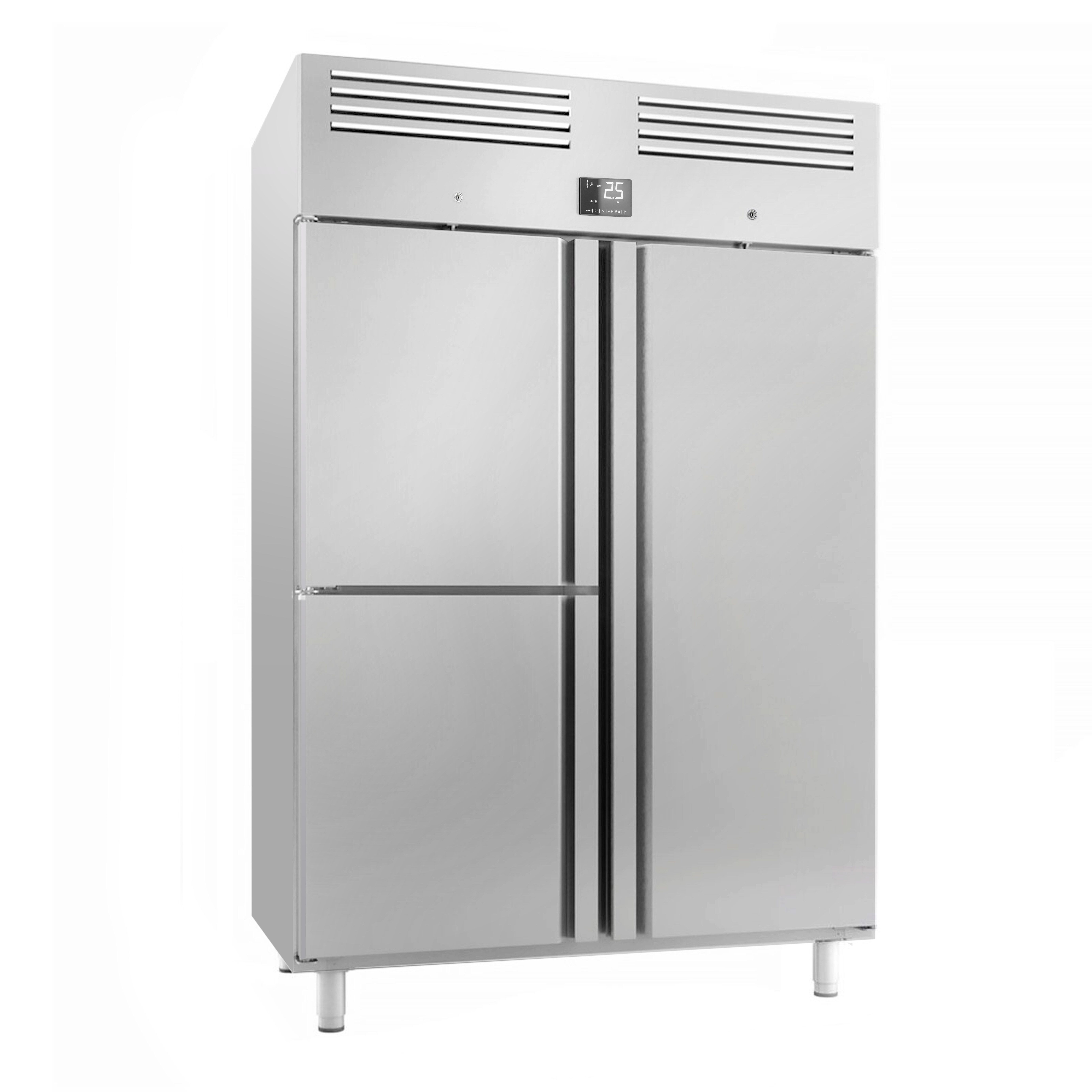 Armoire réfrigérée positive Inox AISI 304 PREMIUM PLUS - GN 2/1 - 1240 L - avec 3 portes