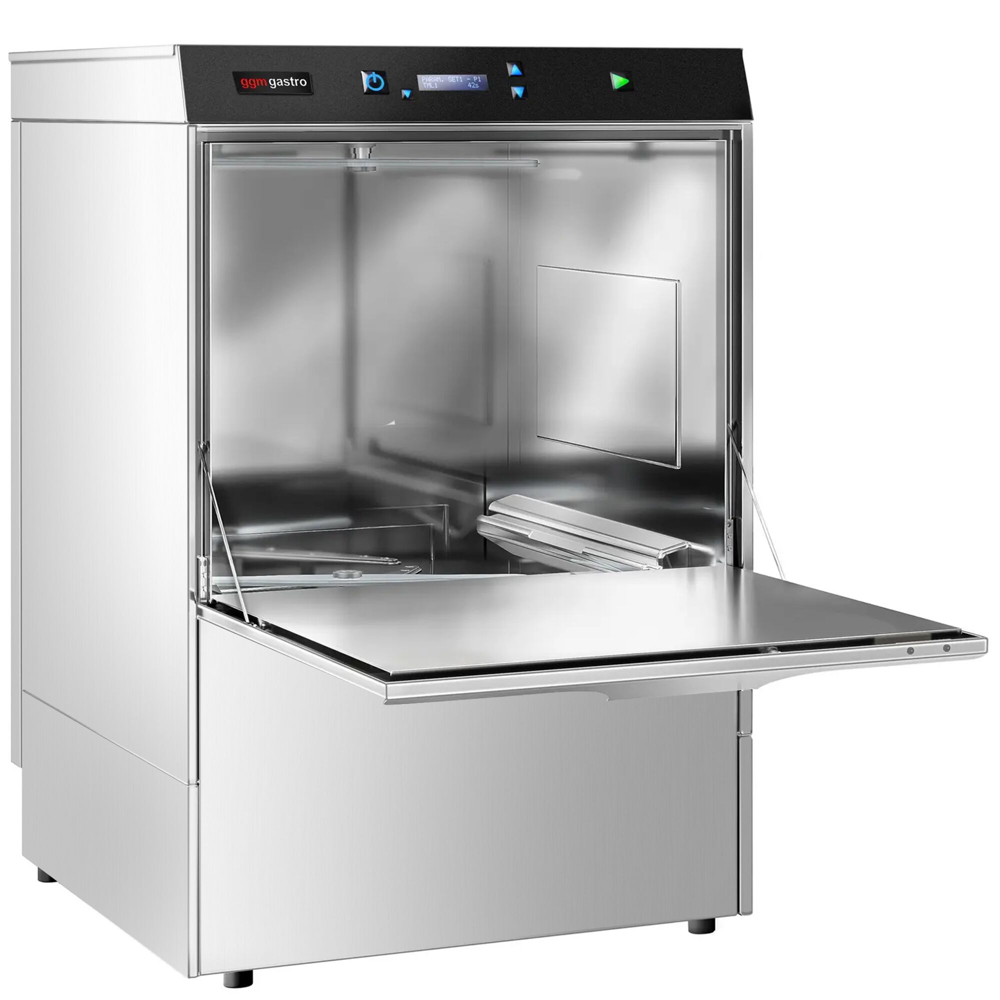Lave-Vaisselle à Double Paroi - Numérique - 3,9 kW - incl. Détartrant - avec Pompe de Détergent, de Rinçage & de Vidange