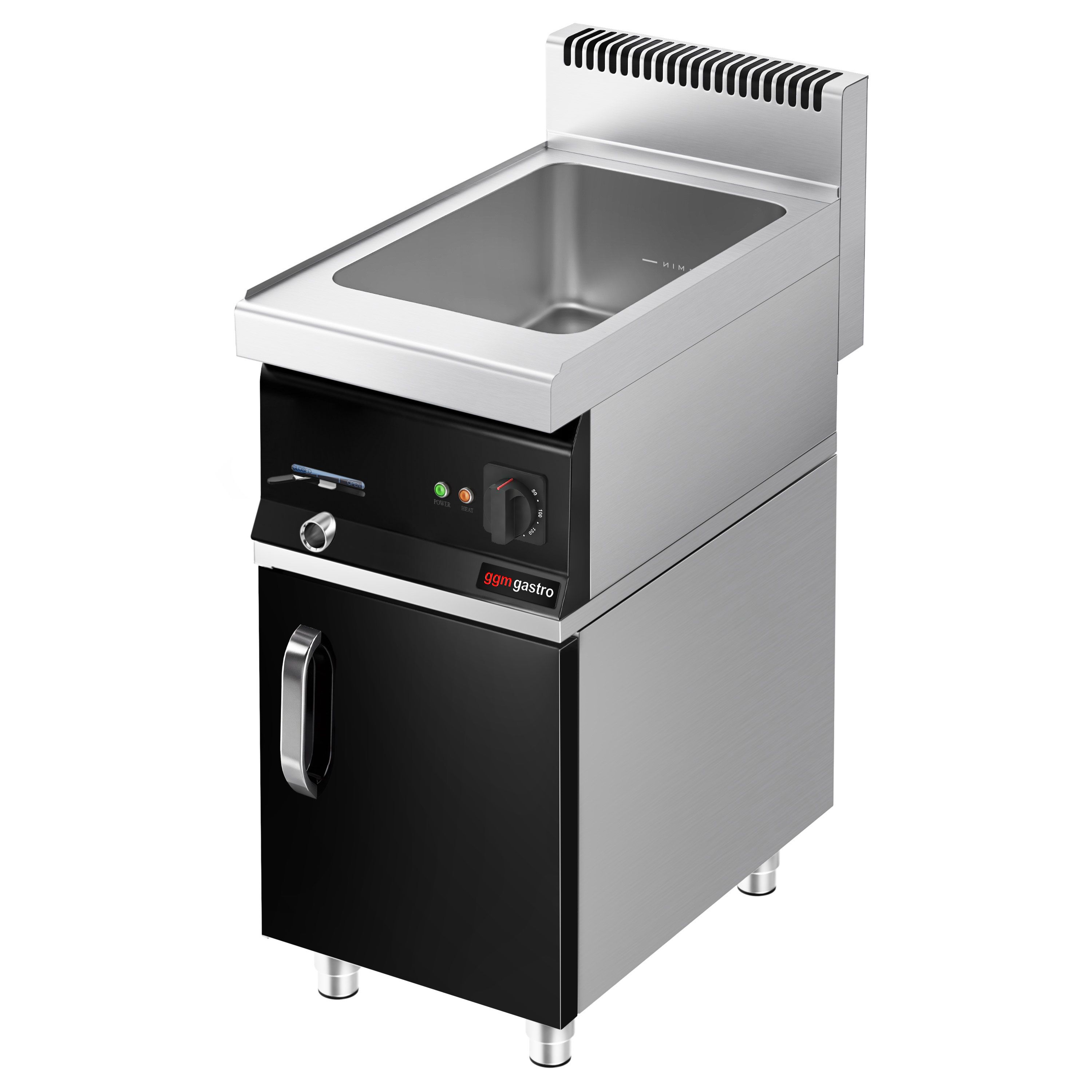 Elektro Bain-Marie - 1,2 kW - 1x GN 1/1 - inkl. Unterbau mit 1 Tür