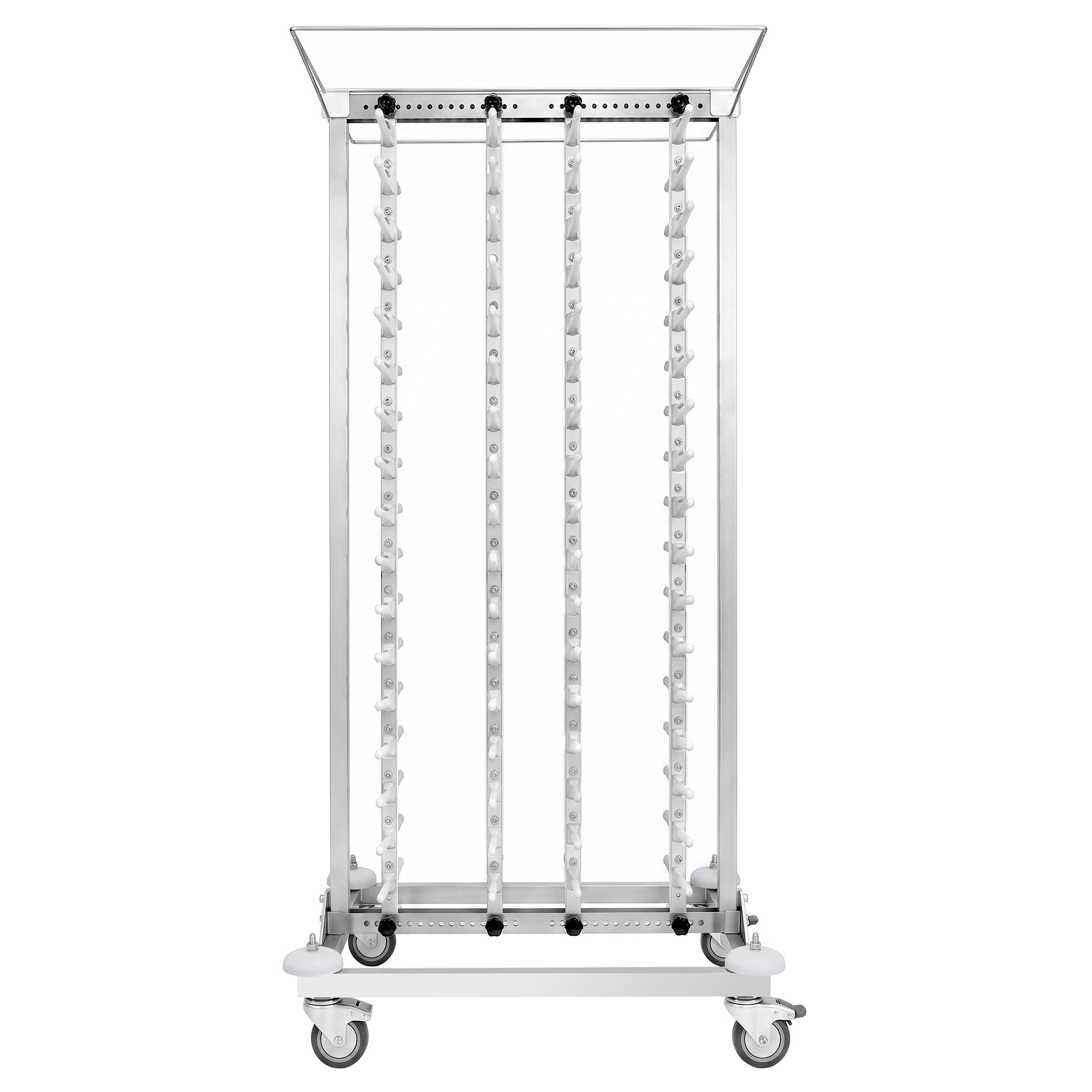 Commercial Mobile Plate Rack Double-Column - up to 80 Plates - Ø 16-32cm - Banqueting