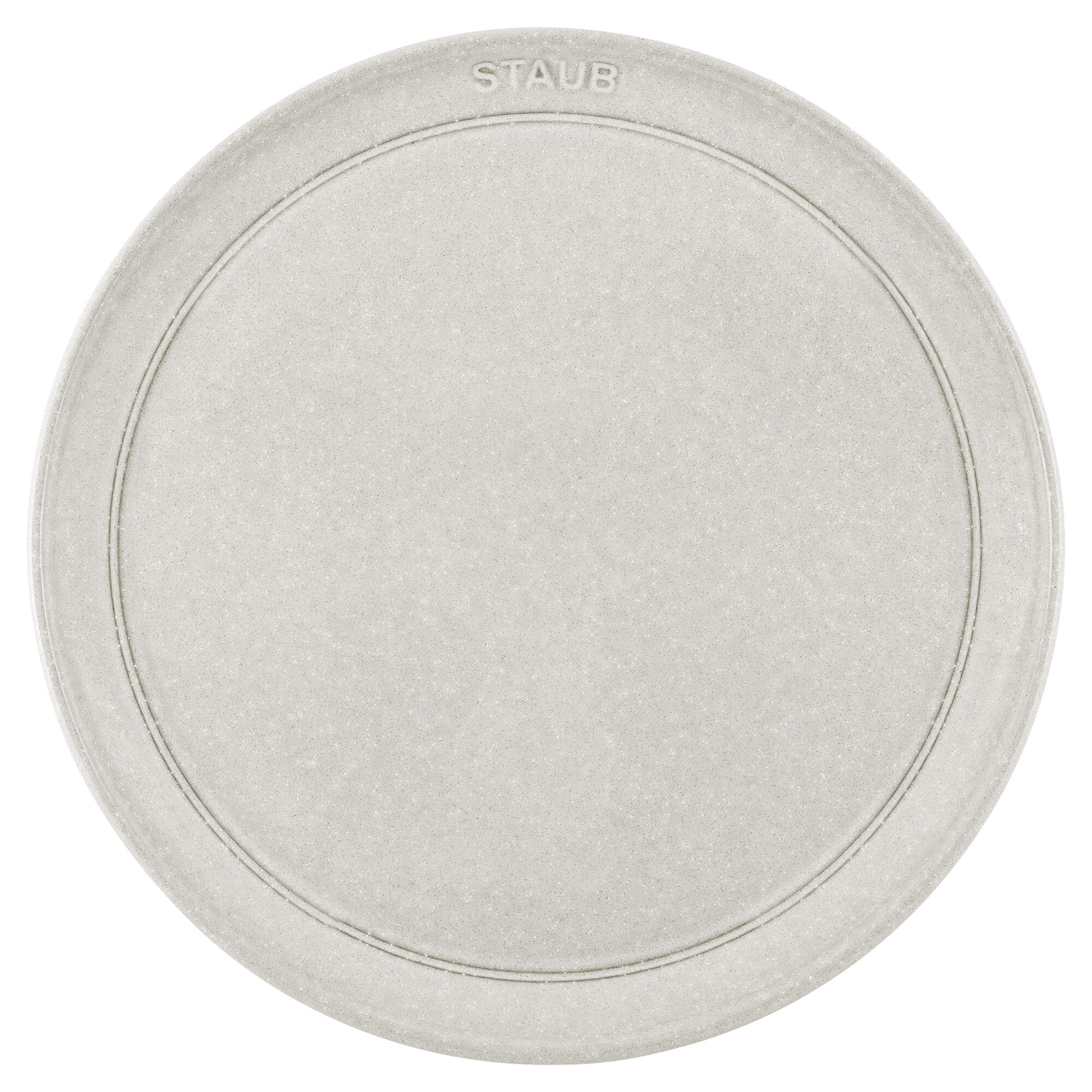 STAUB | Dining Line Ceramic Flat Dinner Plate – Ø 26 cm - White Truffle