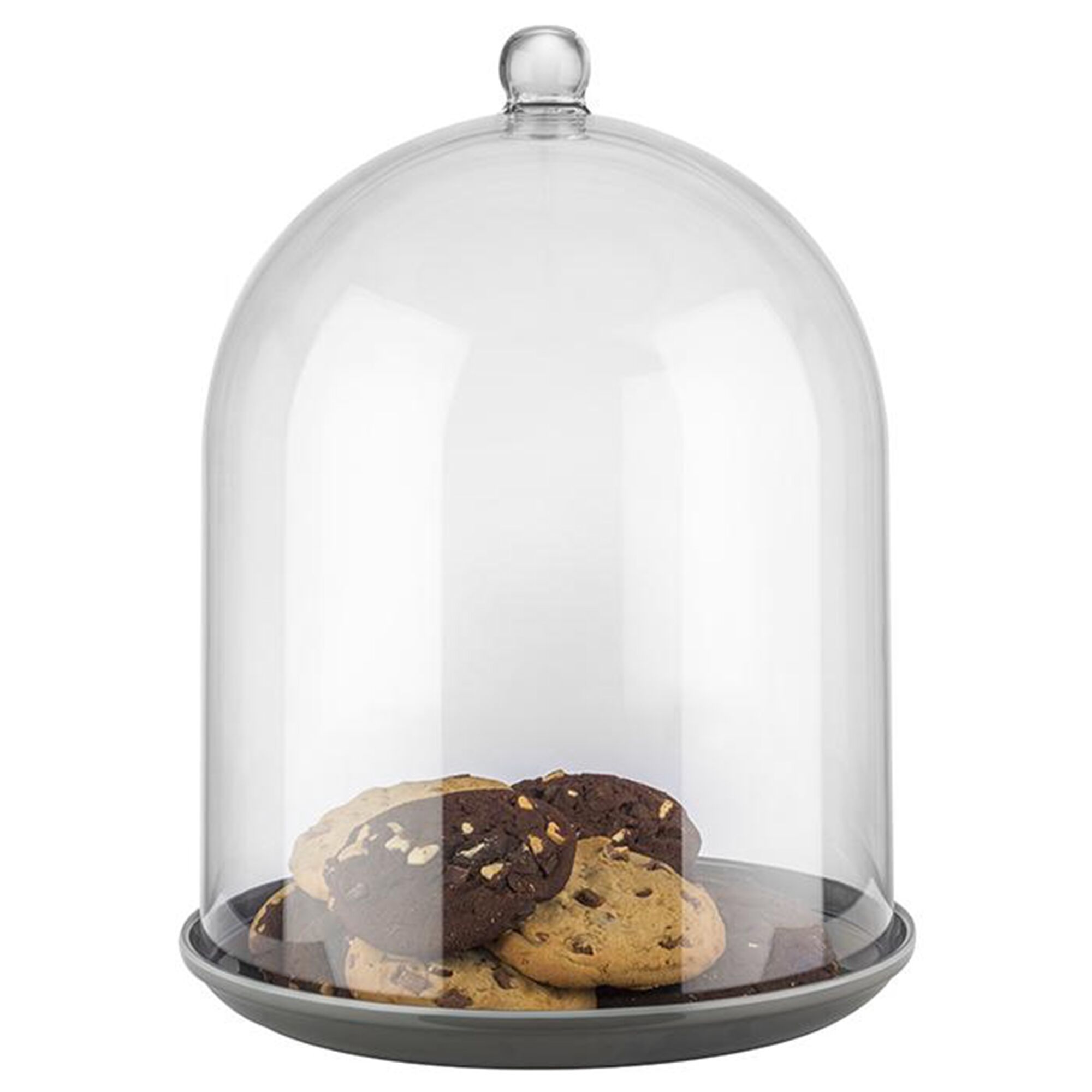 Cloche de conservation - SUPER DÔME - Polycarbonate - Ø 300 mm - Hauteur : 400 mm - ronde