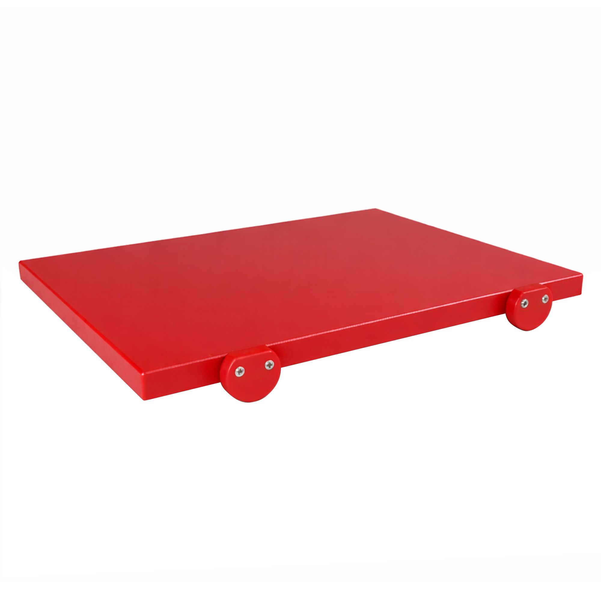 Planche à découper antidérapante avec butées – 300 × 500 mm – conforme HACCP – Rouge