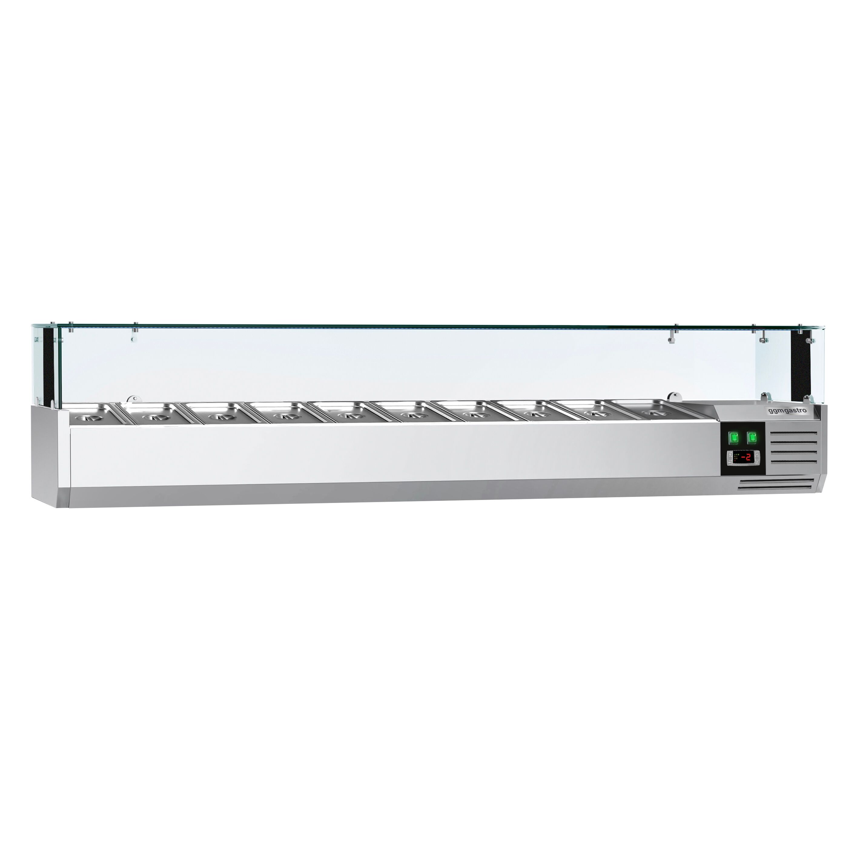 Vitrine Réfrigérée à Ingrédients PREMIUM avec éclairage LED - 2000x335mm - 10x GN 1/4