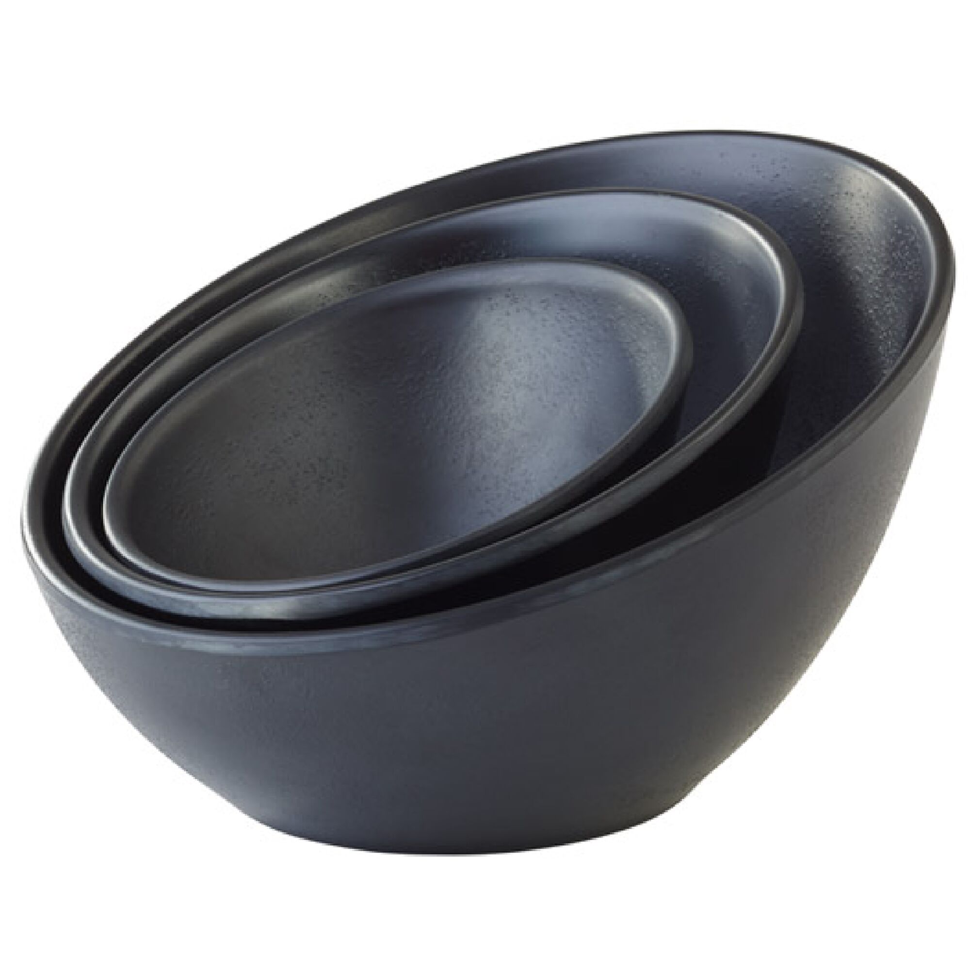 (6 pièces) Coupelles à sauce - ZEN - Melamine - 80 ml - Ø 100 mm - Noir