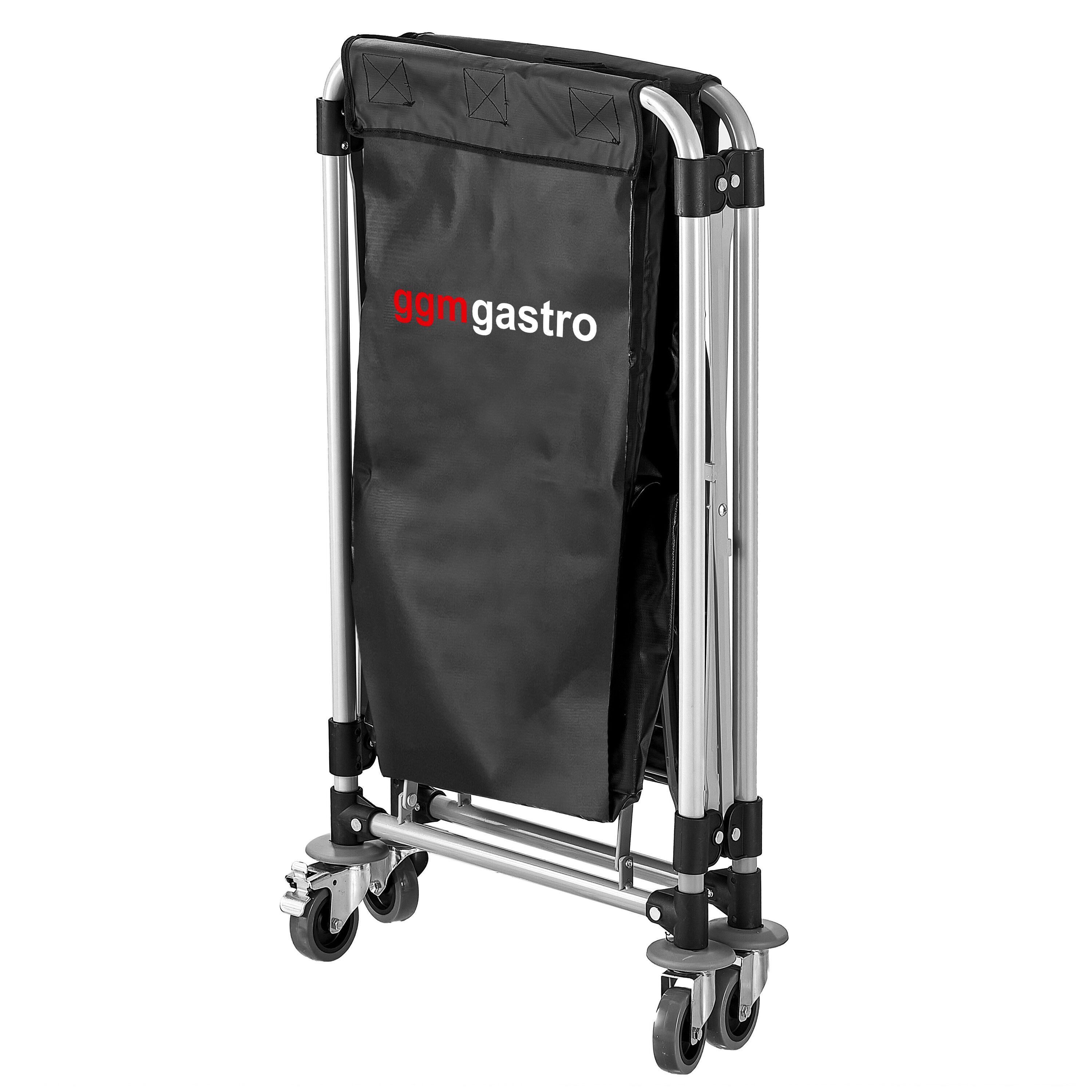 Chariot à linge - pliant - 150L - cadre en aluminium - Noir