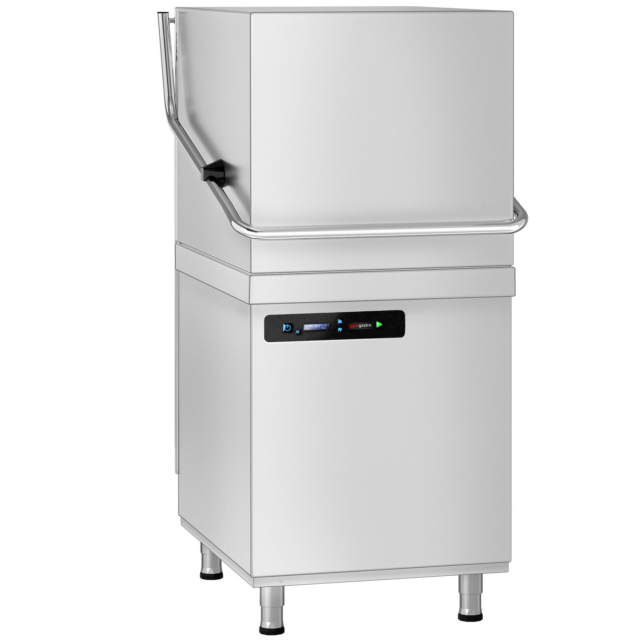 Lave-vaisselle à capot double paroi – Numérique – 7,1 kW – avec adoucisseur inclus – avec pompe de détergent et de rinçage