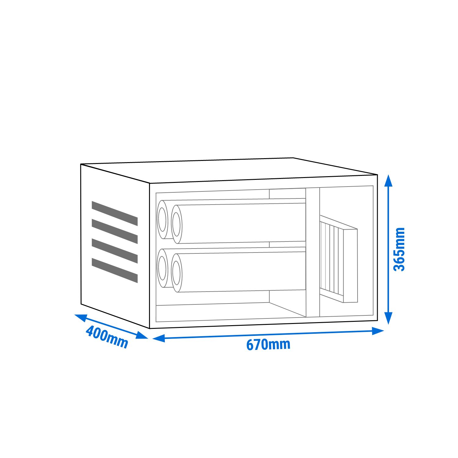 Système de filtration d’air extrait sans moteur – 1400 m³ – taux de séparation de 70 % – avec préfiltre & filtre à charbon actif
