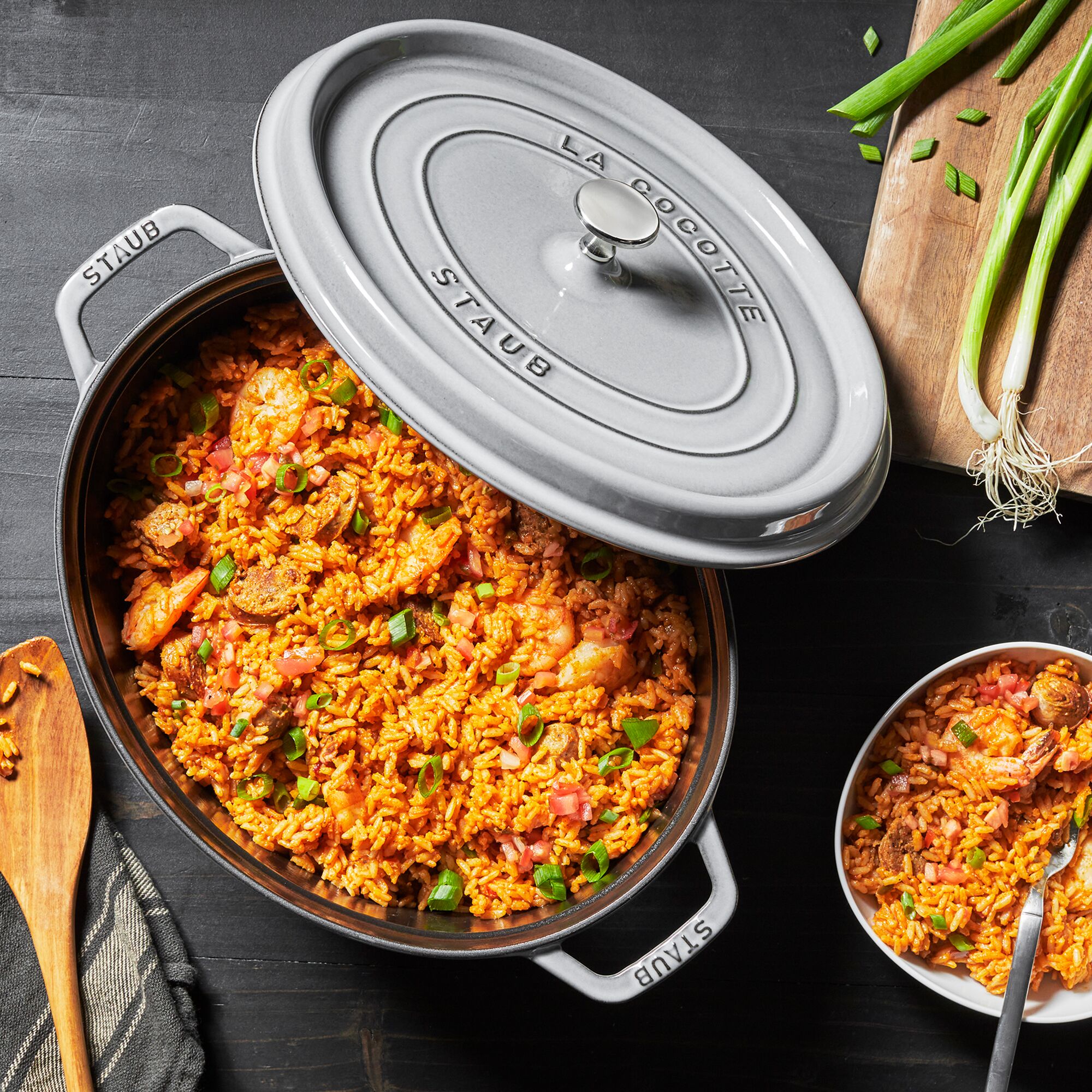 STAUB | LA COCOTTE - Cocotte - oval - 290mm - gjutjärn - grafitgrå