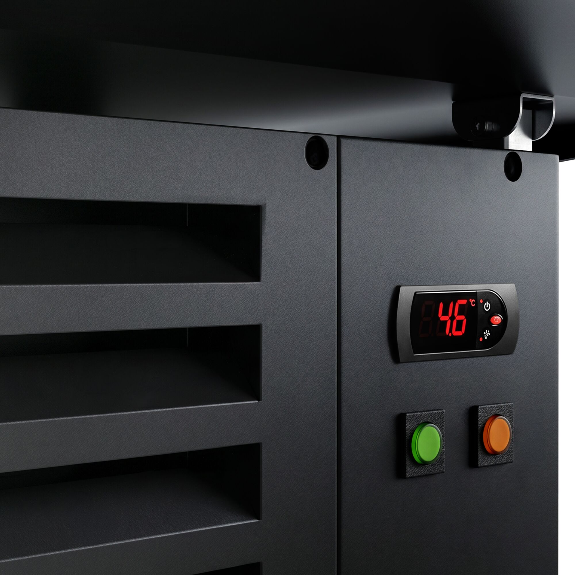 Commercial Island Chiller - 1250x1058x1441mm - 230 Litres - 2 Shelves - Black