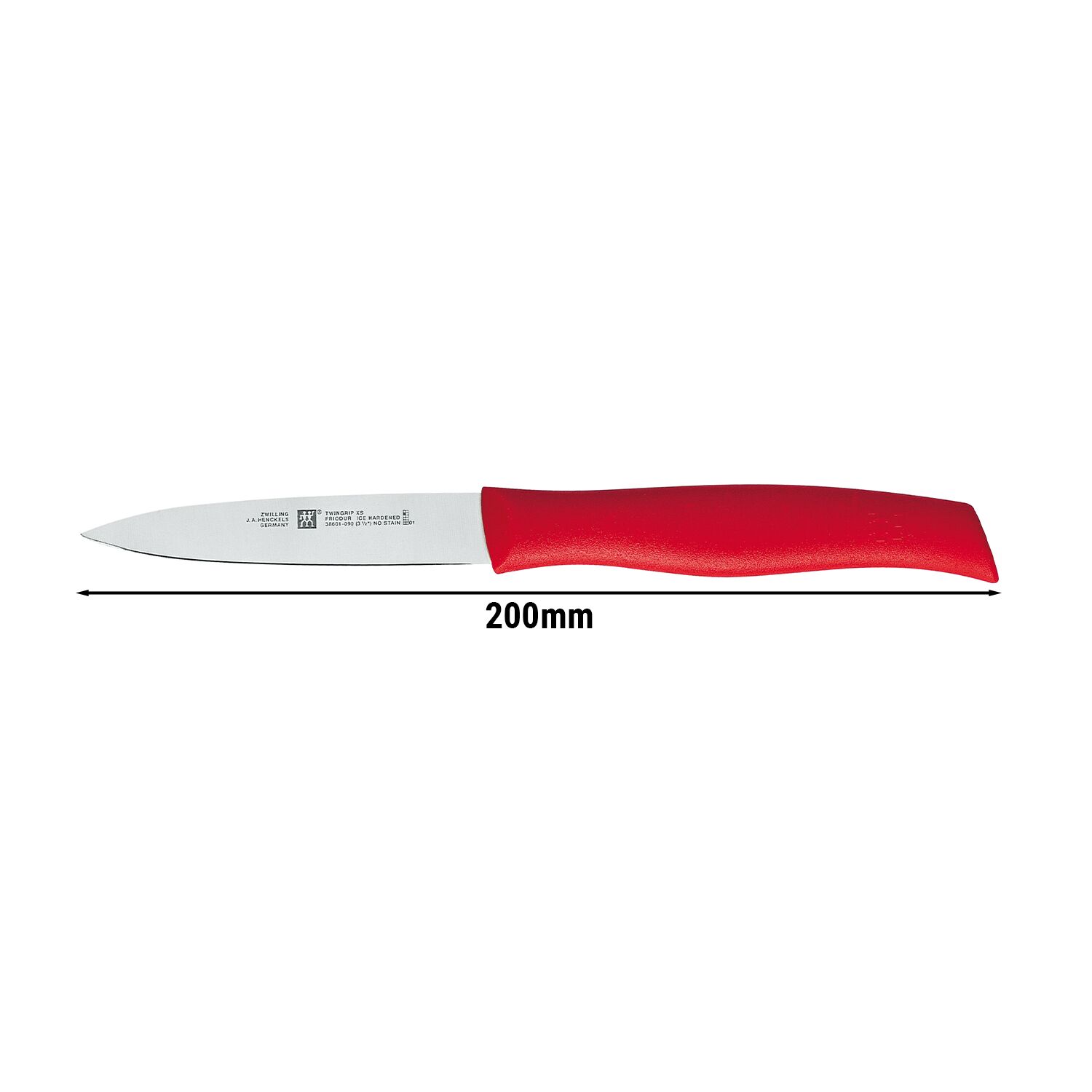 (1 piece) ZWILLING | Twin Grip Paring & Garnishing Knife – Red Handle – 90 mm Blade