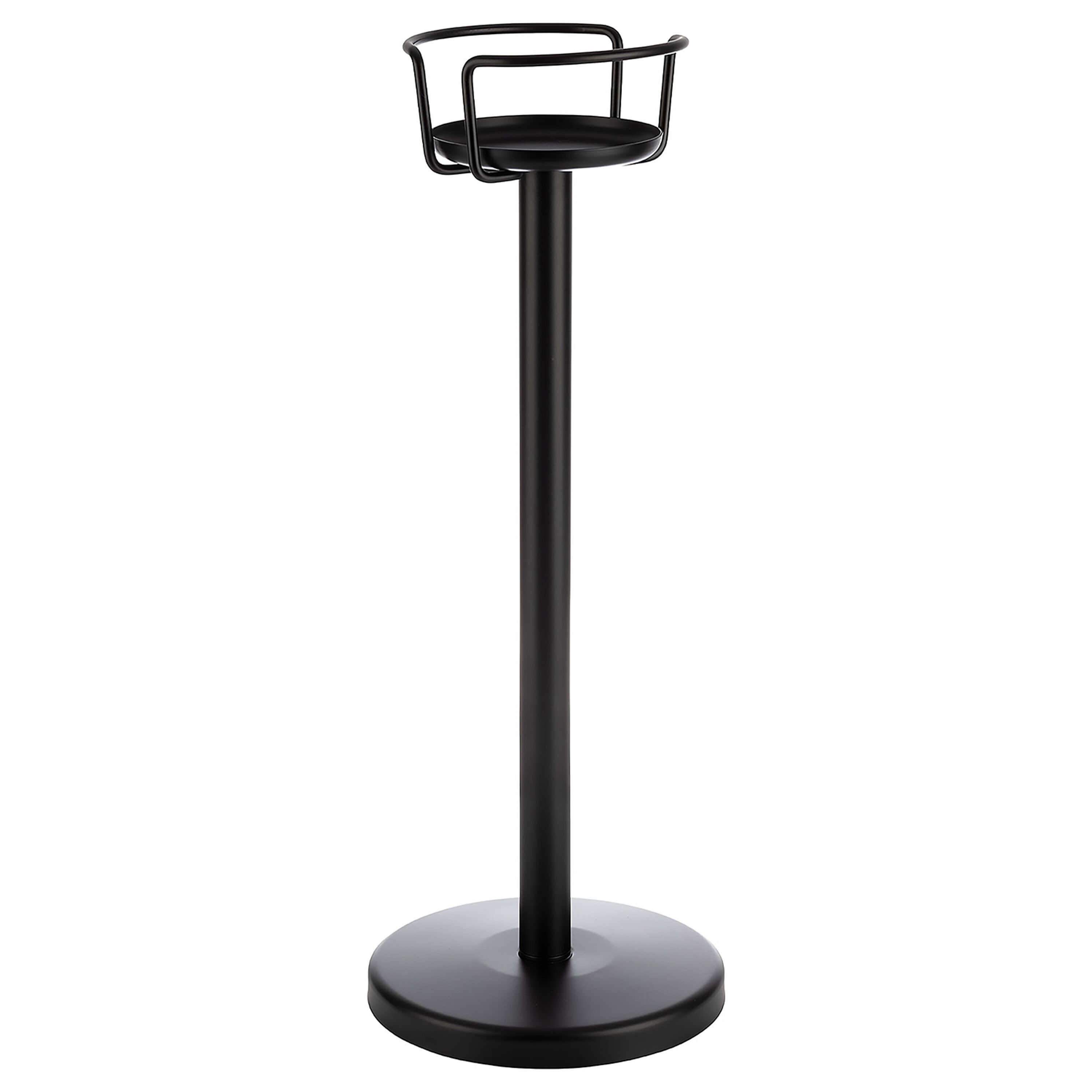 Support pour seau à champagne - Métal (alliage de zinc) - extérieur Ø265mm - Hauteur:715mm - Noir