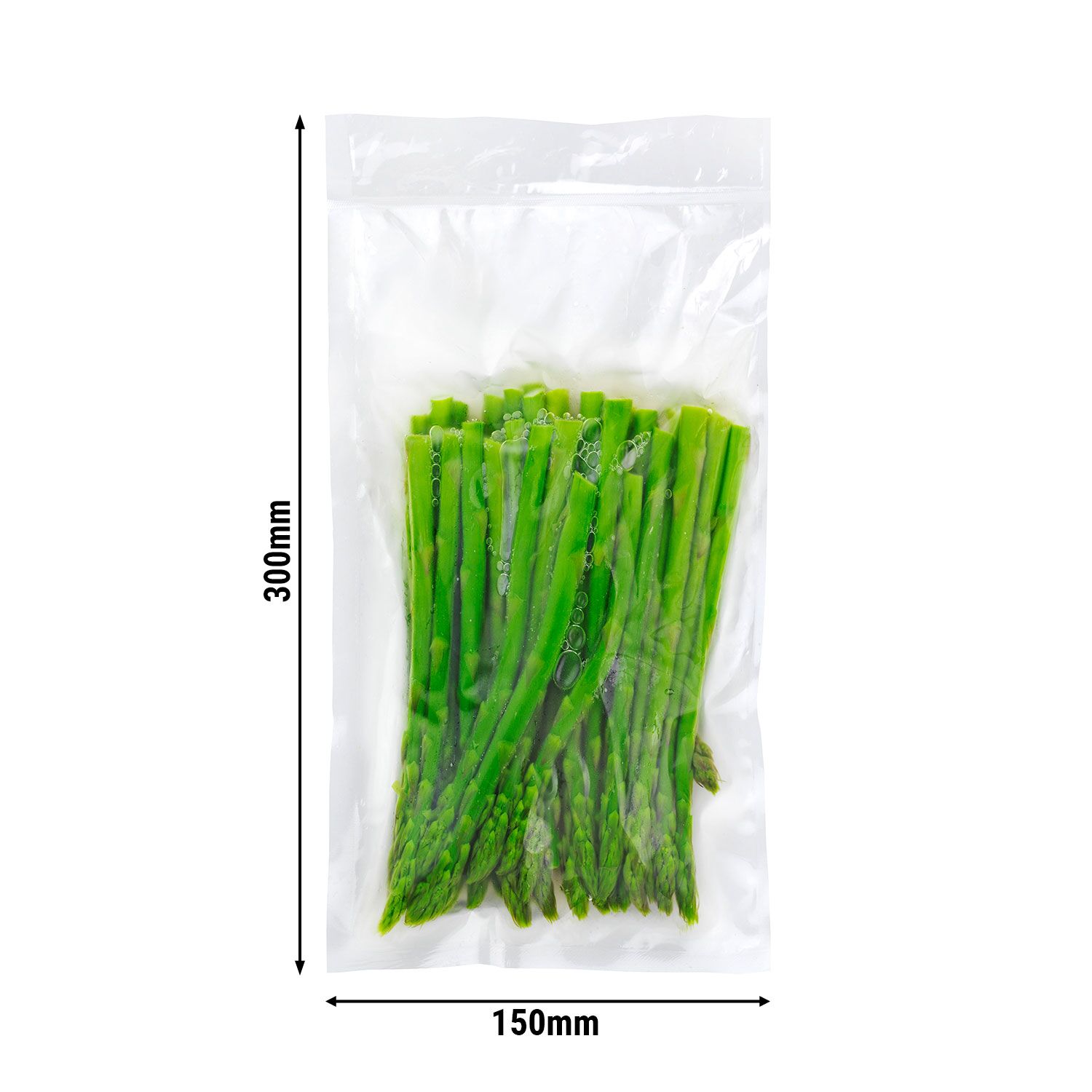 (1000 pcs) Sacs sous vide - Lisses - 150x300mm