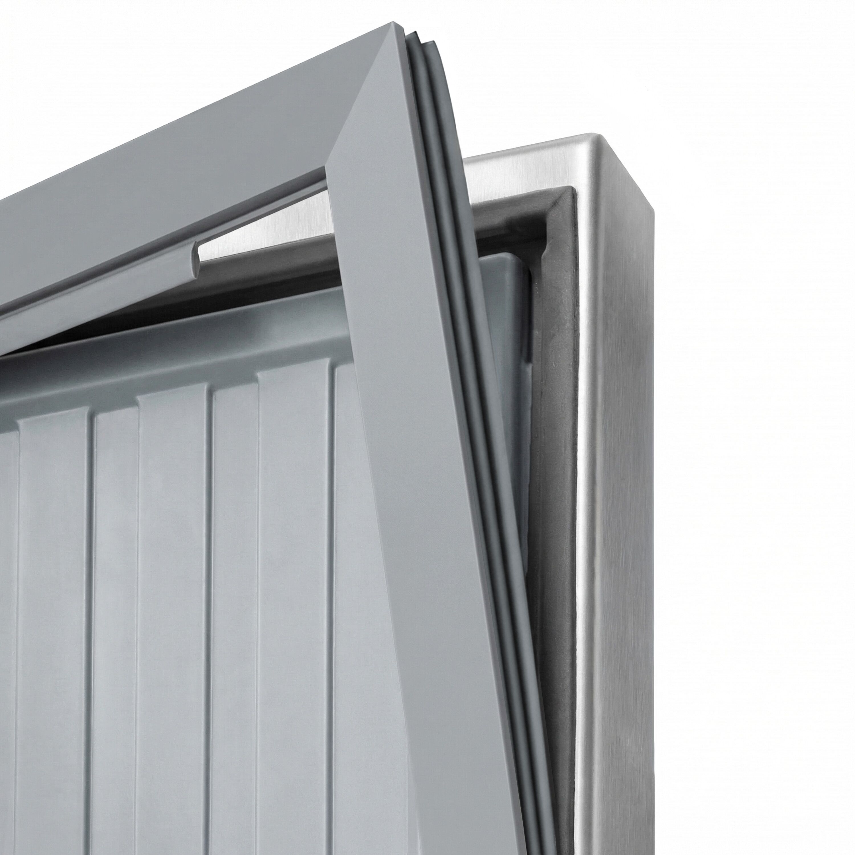 Armoire réfrigérée négative en acier inoxydable ECO - 1800 litres - avec 3 portes en inox - face intérieure des portes en plastique