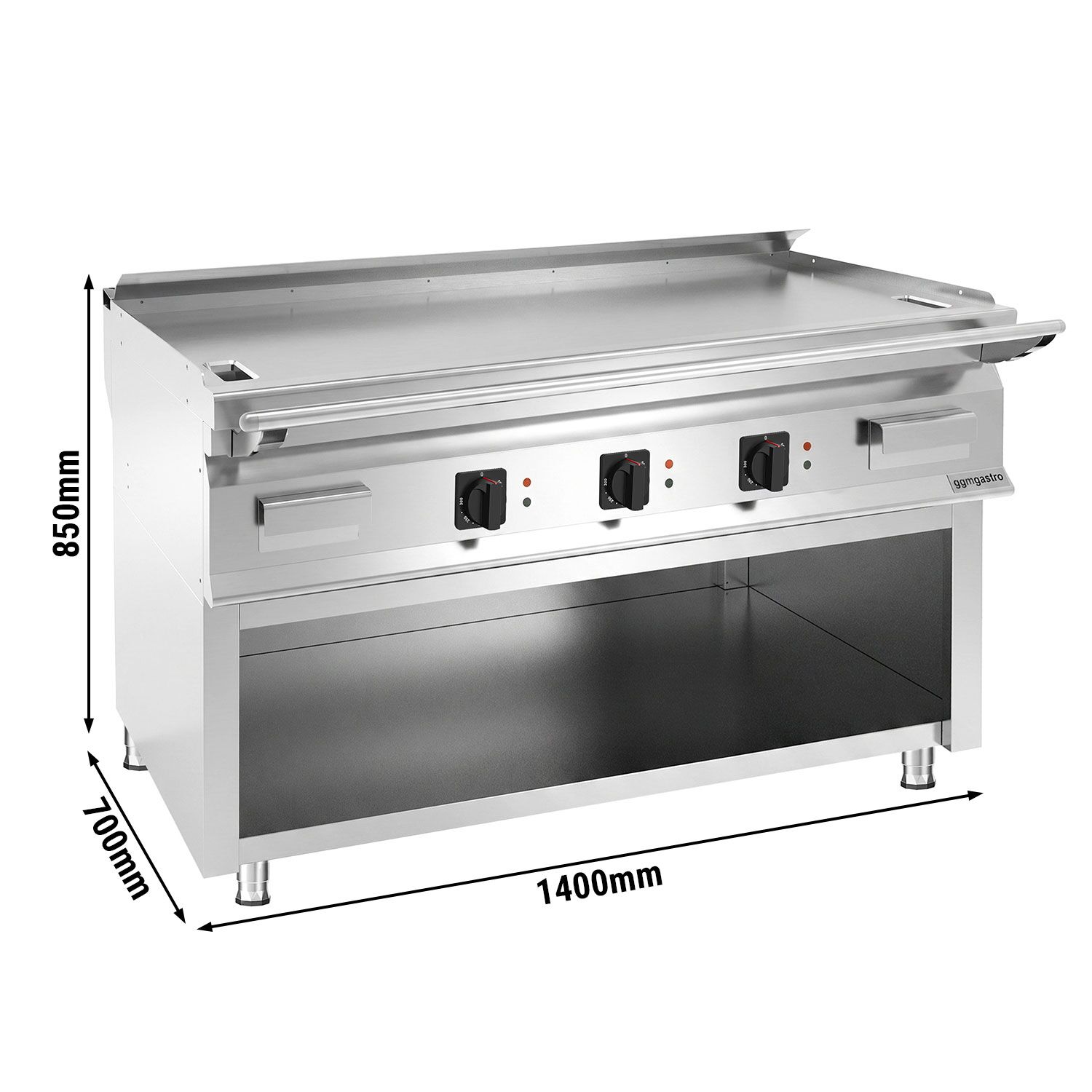 Plaque de cuisson électrique Teppanyaki - 13,5 kW - avec support