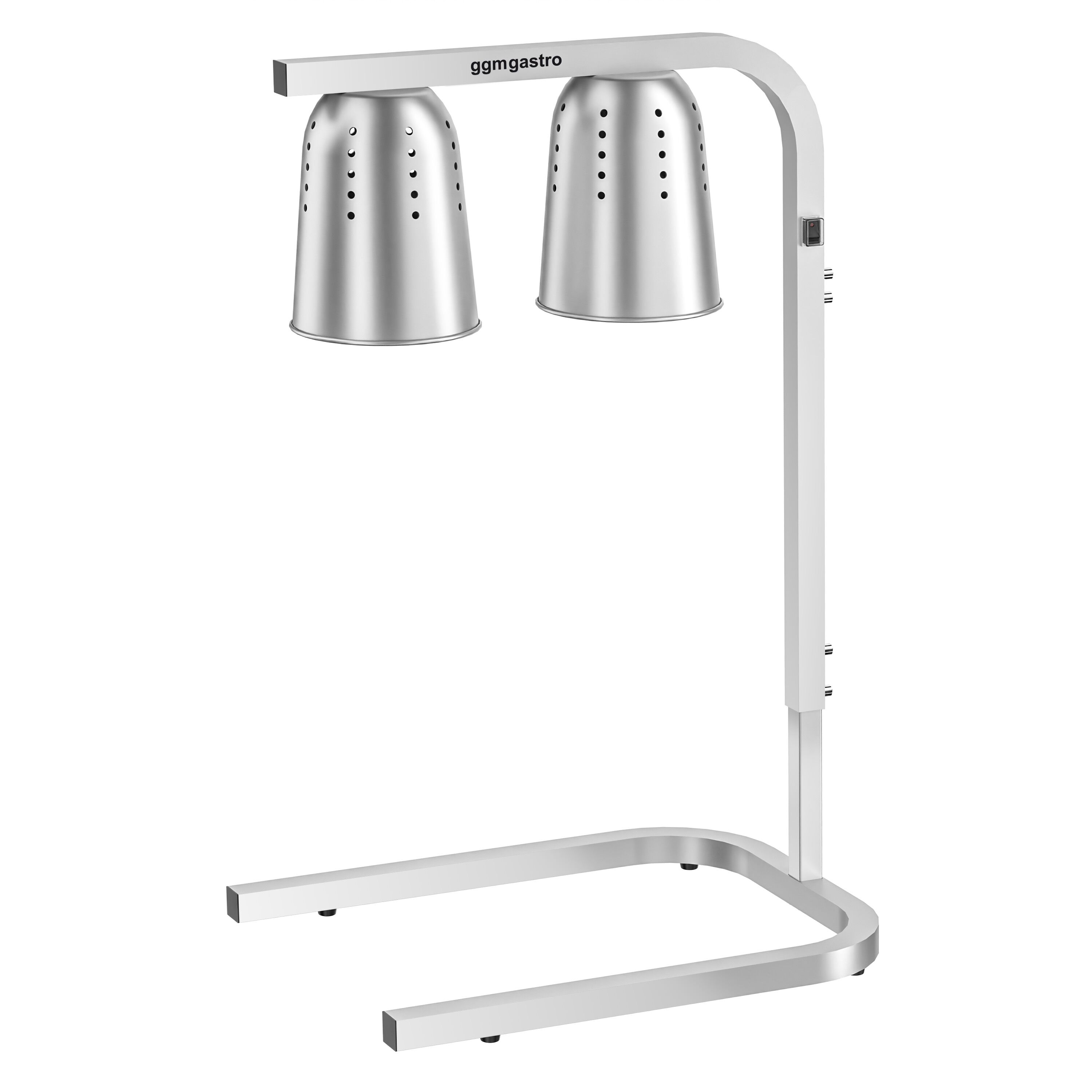 Lampe chauffante infrarouge à 2 lampes chauffantes - 453x360mm - 500W - réglable en hauteur