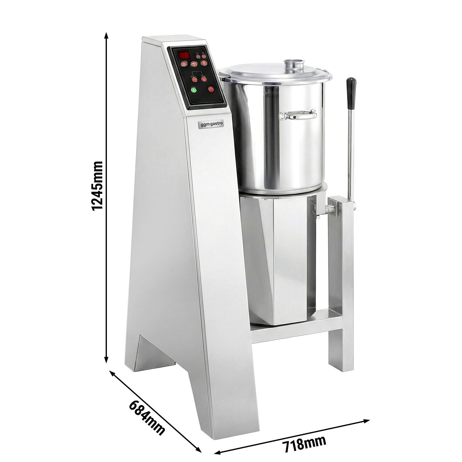 Hummusmaskin - 50 liter - 3 kW - 400 V - 750/1500 varv/min