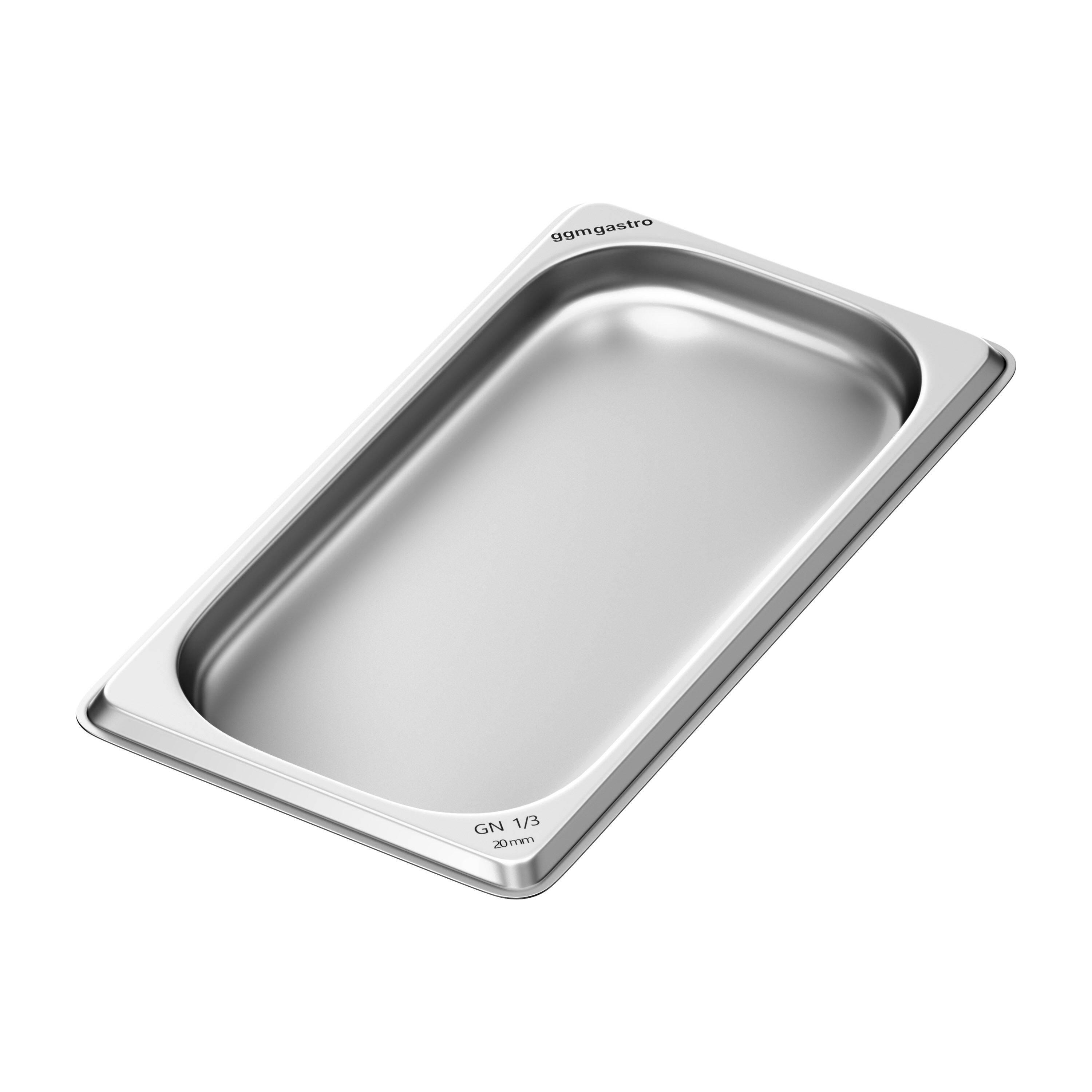 (6 pièces) Récipients en acier inoxydable GN 1/3 - Hauteur : 20mm