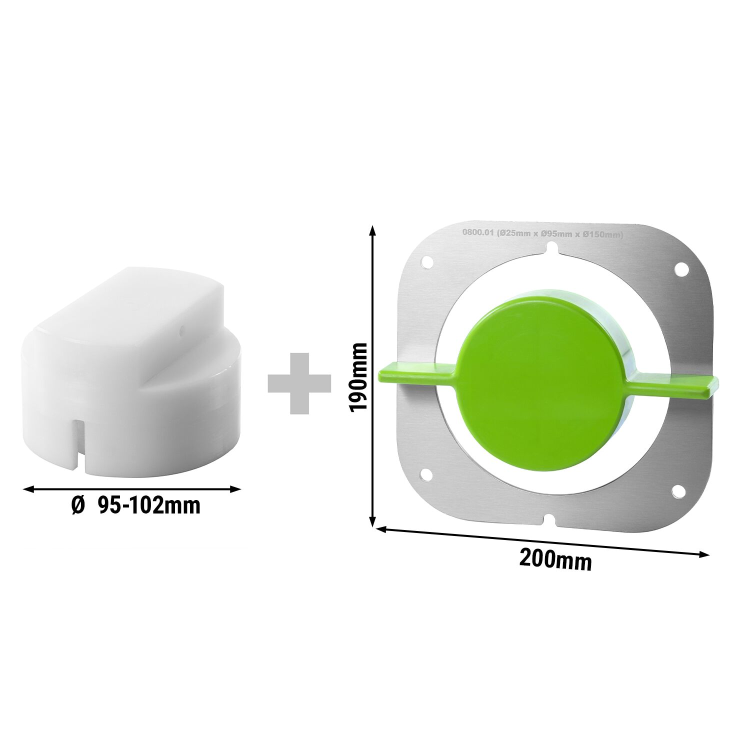 Lame et extracteur - Ø 95 mm - adaptés à l'éplucheur d'ananas MASC