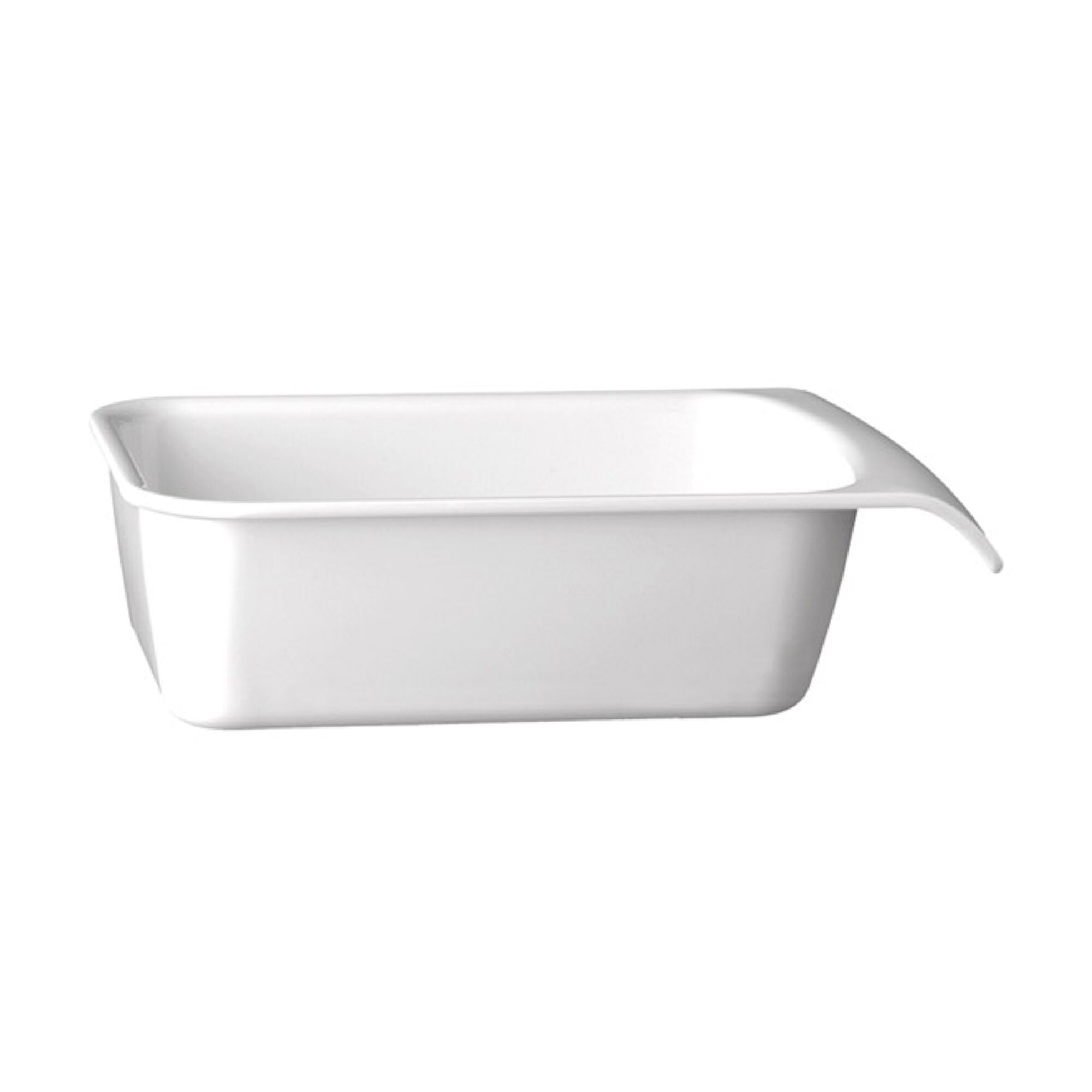 (6 pcs) Bac GN 1/4 - CASCADE - Mélamine - 1,5L - rectangulaire - 264x162mm - Profondeur : 75mm - Blanc